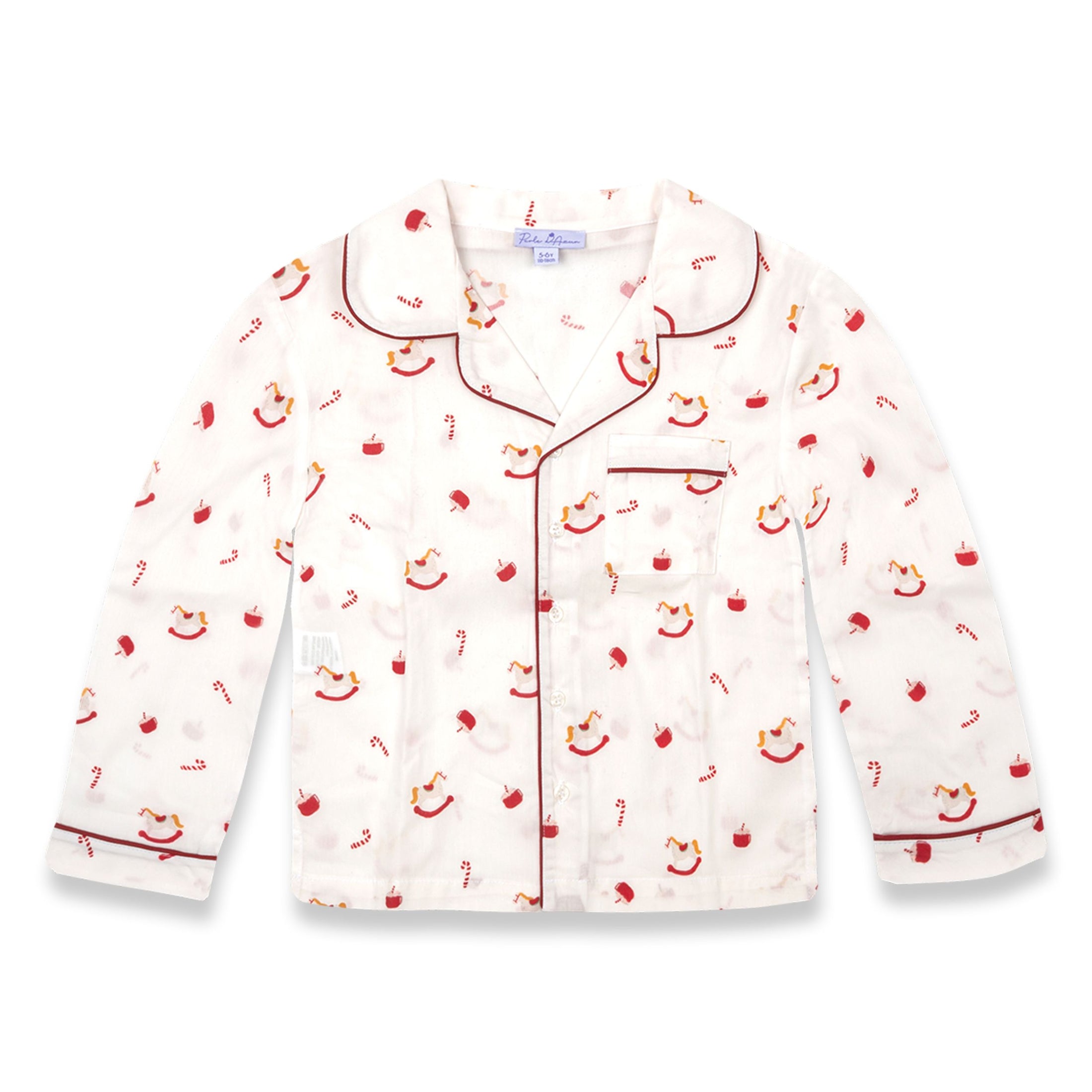 Παιδική Χριστουγεννιάτικη πιτζάμα Sweet Christmas Poplin Perle D'Azur