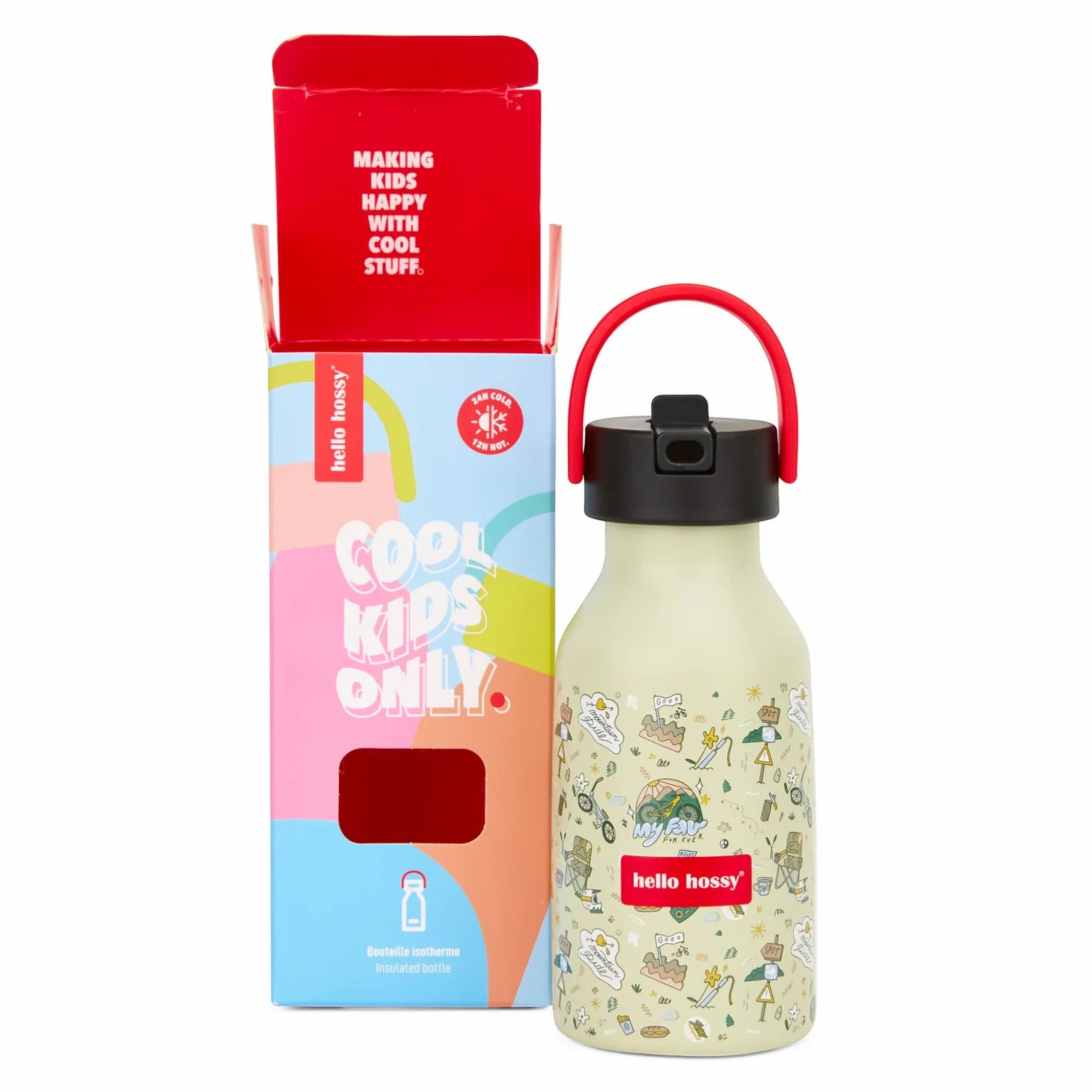 Παιδικό ανοξείδωτο μπουκάλι θερμός Mountain Ride Hello Hossy 350ml