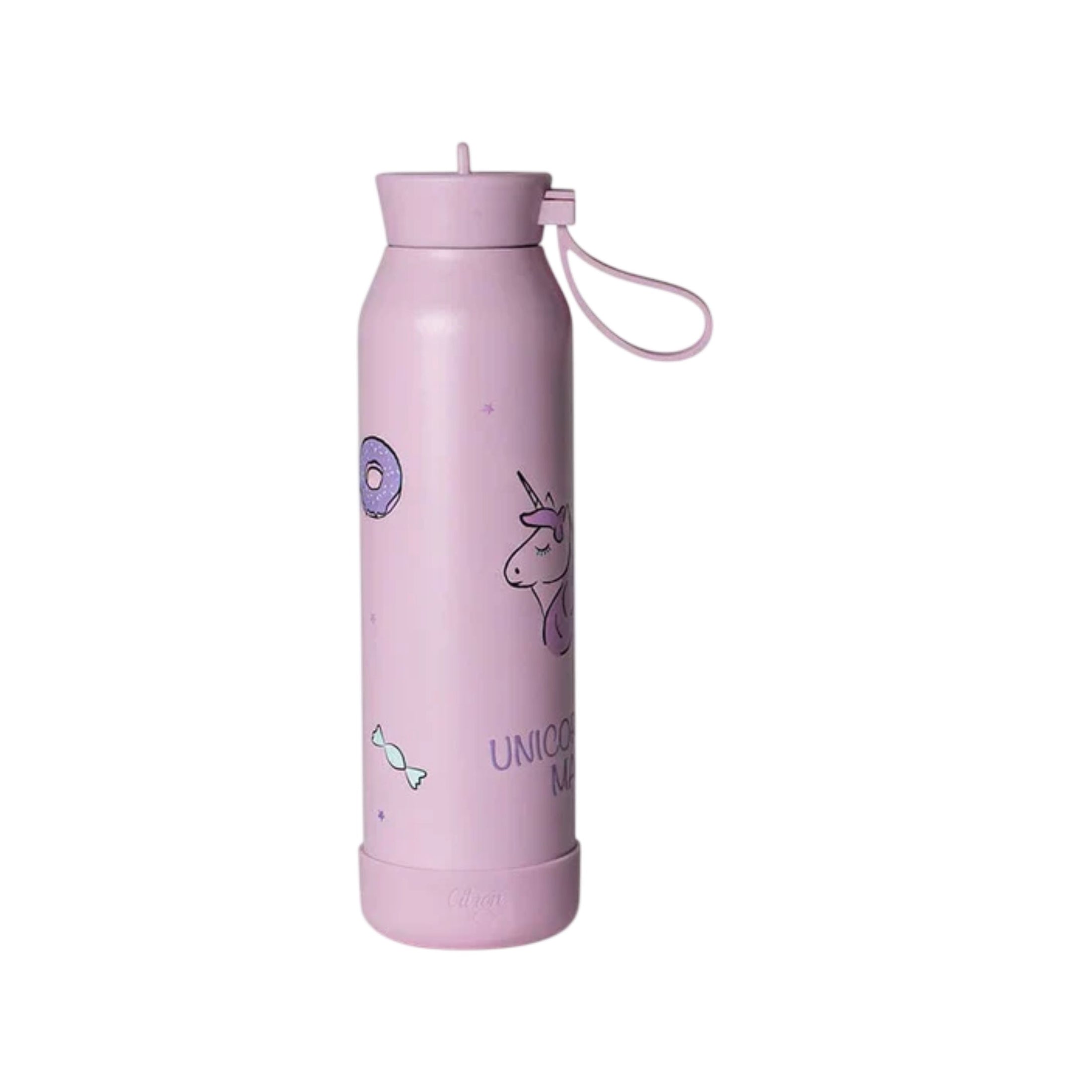 Παιδικό ανοξείδωτο παγούρι Stormy Μονόκερος 500ml Citron