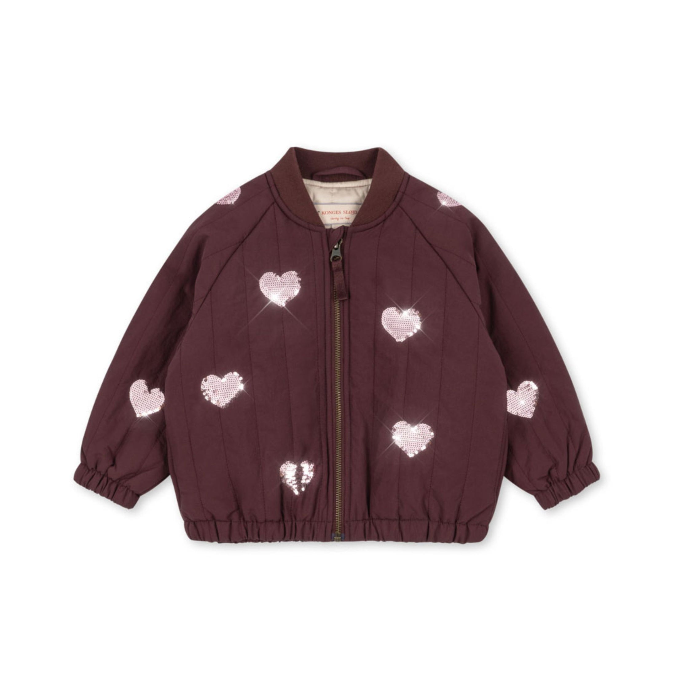 Παιδικό μπουφάν bomber Juno Sequin Decadent Chocolate Konges Slojd