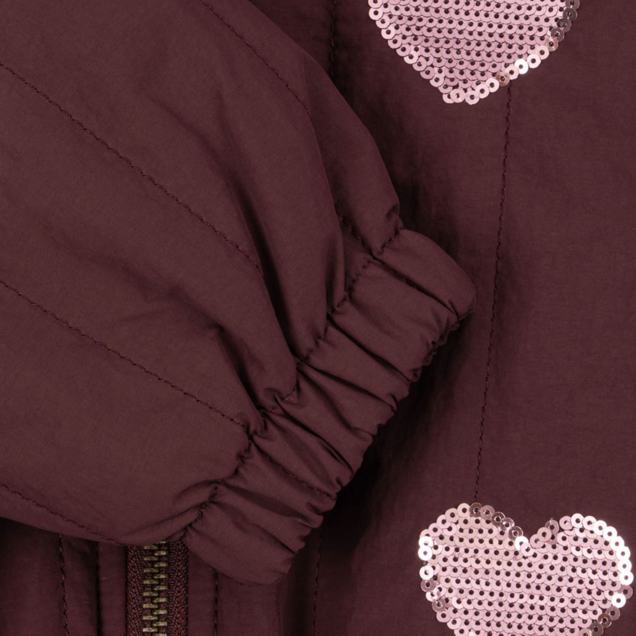 Παιδικό μπουφάν bomber Juno Sequin Decadent Chocolate Konges Slojd