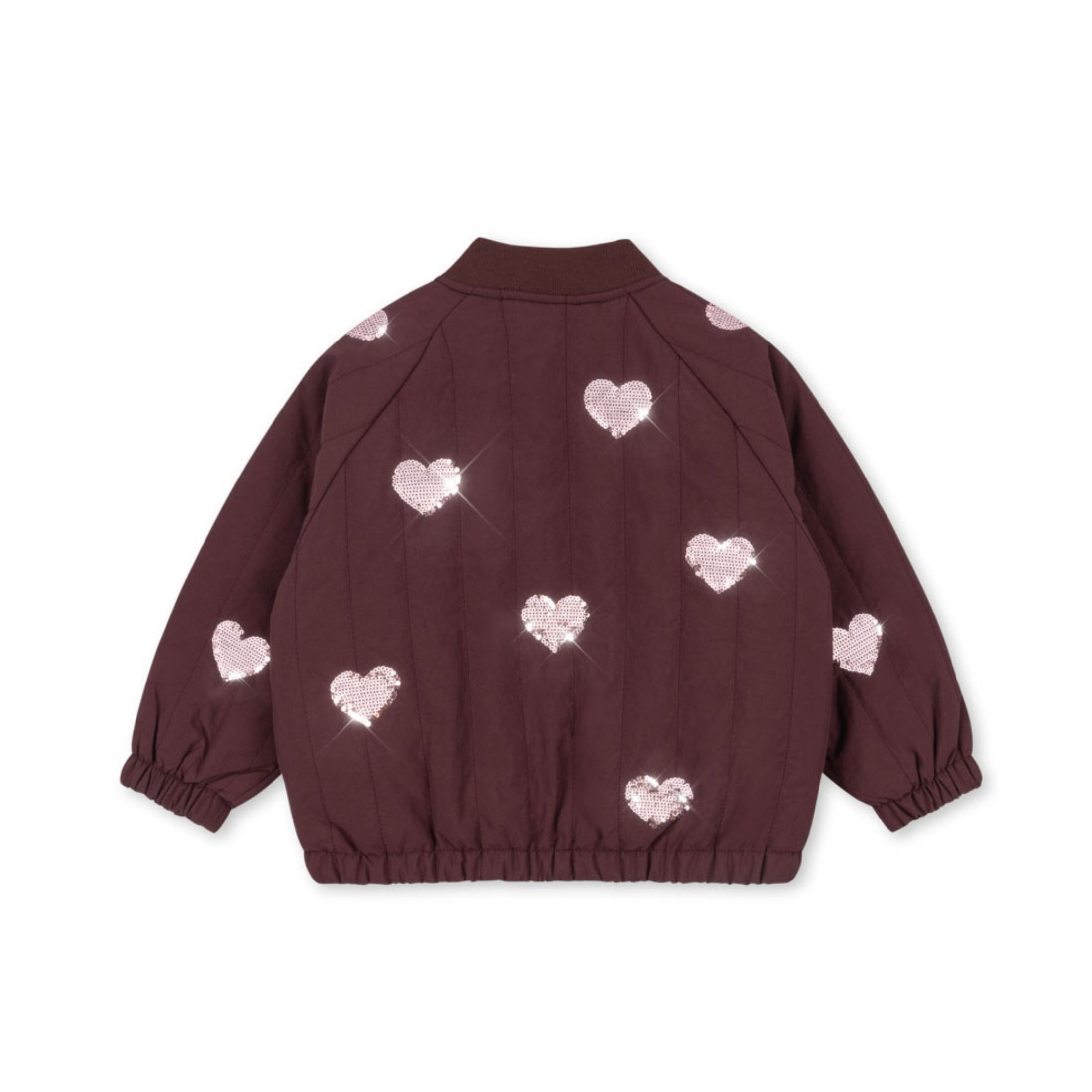 Παιδικό μπουφάν bomber Juno Sequin Decadent Chocolate Konges Slojd
