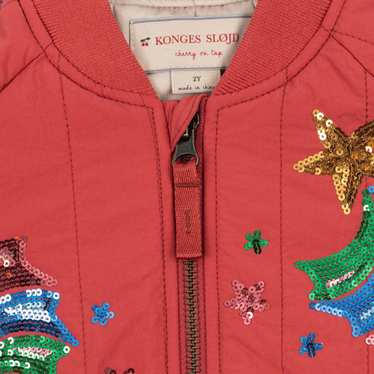 Παιδικό bomber Juno Sequin Rainbow με παγιέτες Konges Slojd