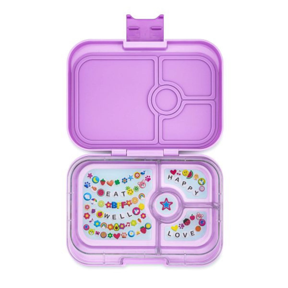 Παιδικό φαγητοδοχείο panino με 4 χωρίσματα Friendship μωβ Yumbox