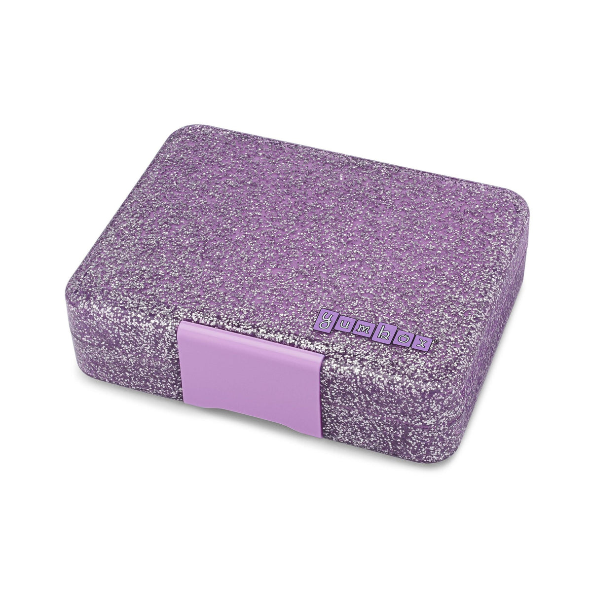 Παιδικό φαγητοδοχείο με 3 χωρίσματα Princess purple glitter Yumbox