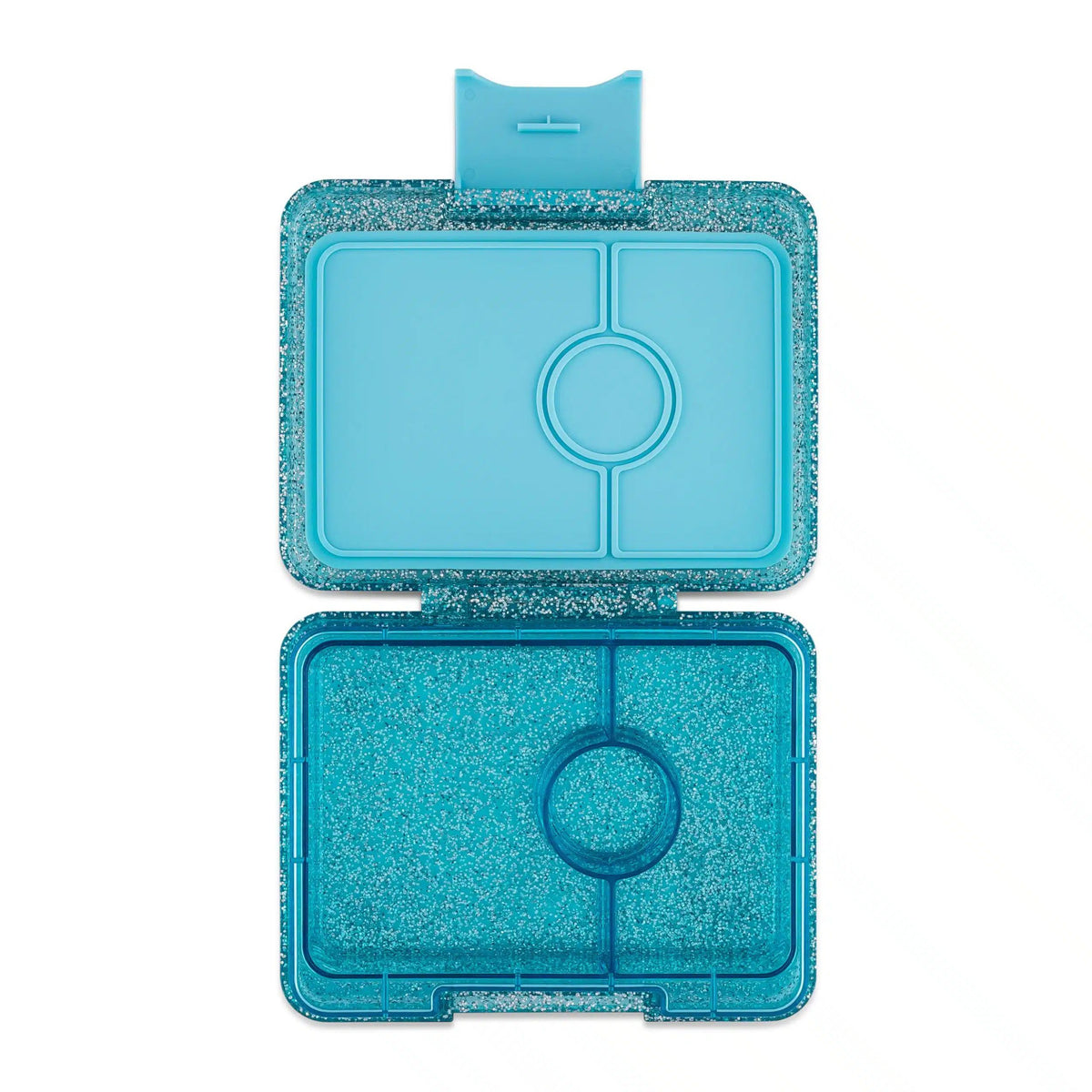 Παιδικό φαγητοδοχείο Twinkle Teal 3 χωρίσματα glitter τιρκουάζ Yumbox
