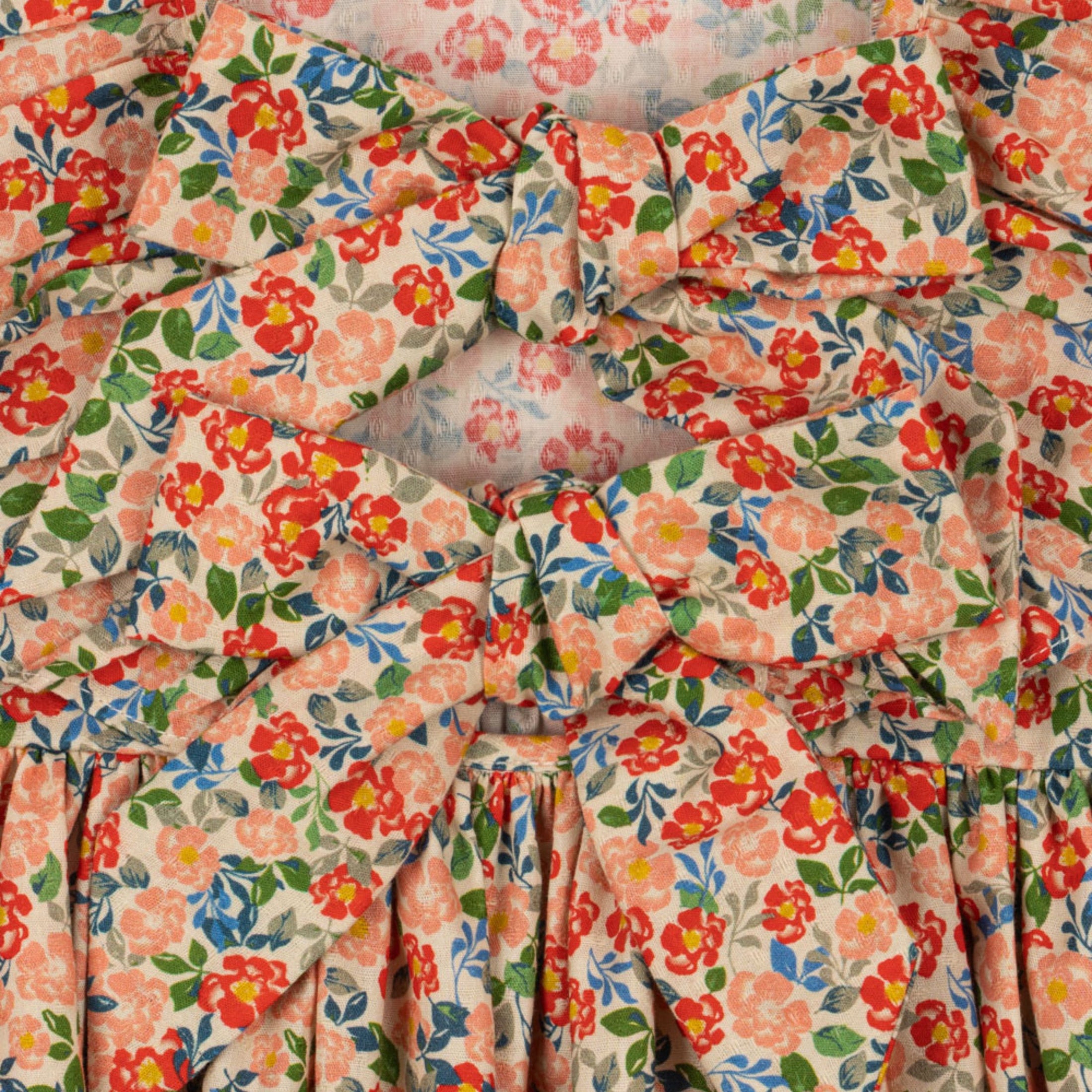 Παιδικό φόρεμα με βολάν & φιόγκο πολύχρωμο Konges Slojd