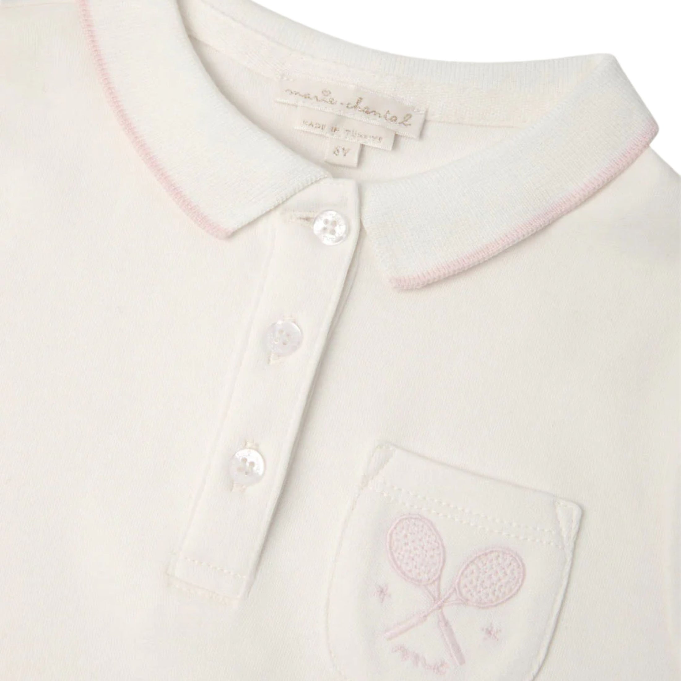Παιδικό φόρεμα milky white mc pink Clara Tennis Marie-Chantal