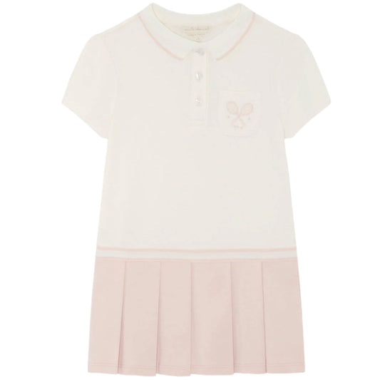 Παιδικό φόρεμα milky white mc pink Clara Tennis Marie-Chantal