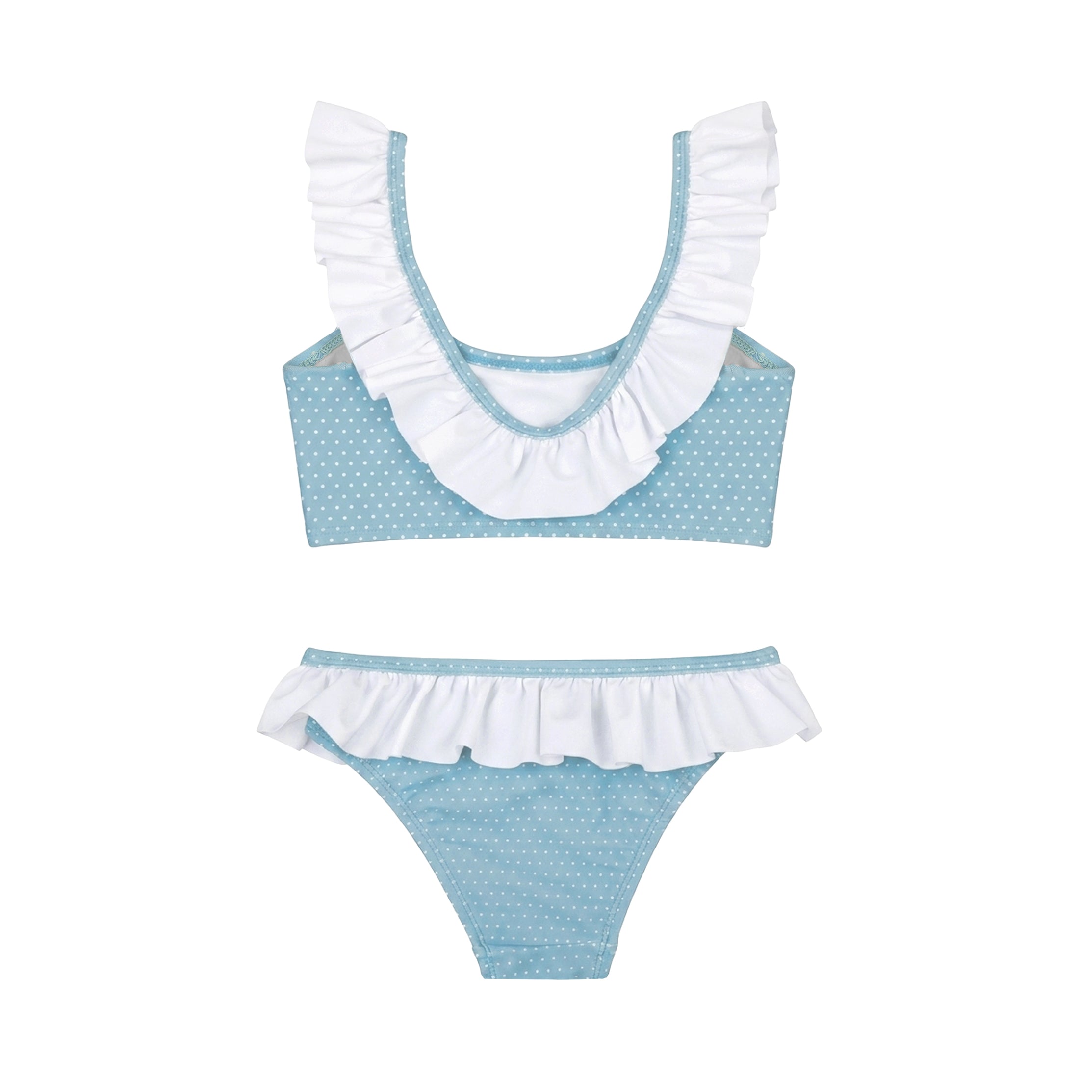 Παιδικό μαγιό μπικίνι Aqua Dots Ruffles Perle D'azur