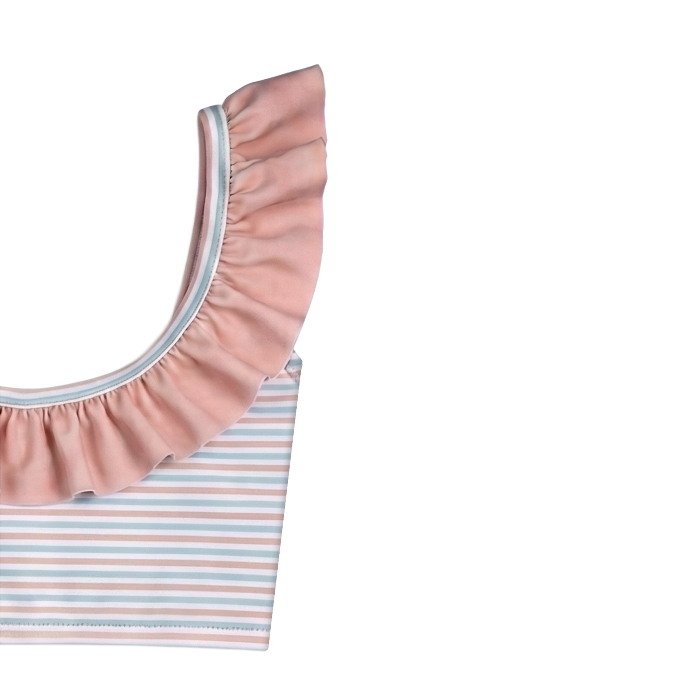 Παιδικό μαγιό μπικίνι Aqua Sand Ruffles Perle D'azur