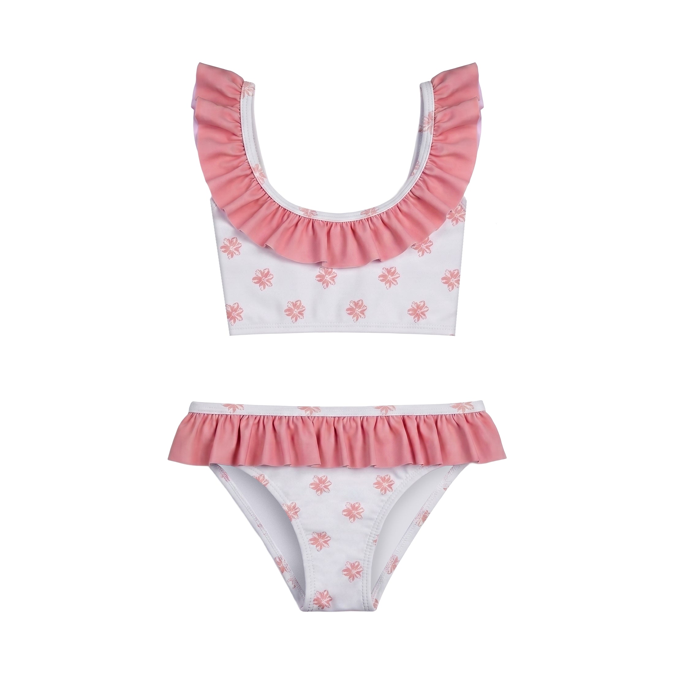 Παιδικό μαγιό μπικίνι Coral Perle D'Azur Ruffles Perle D'azur