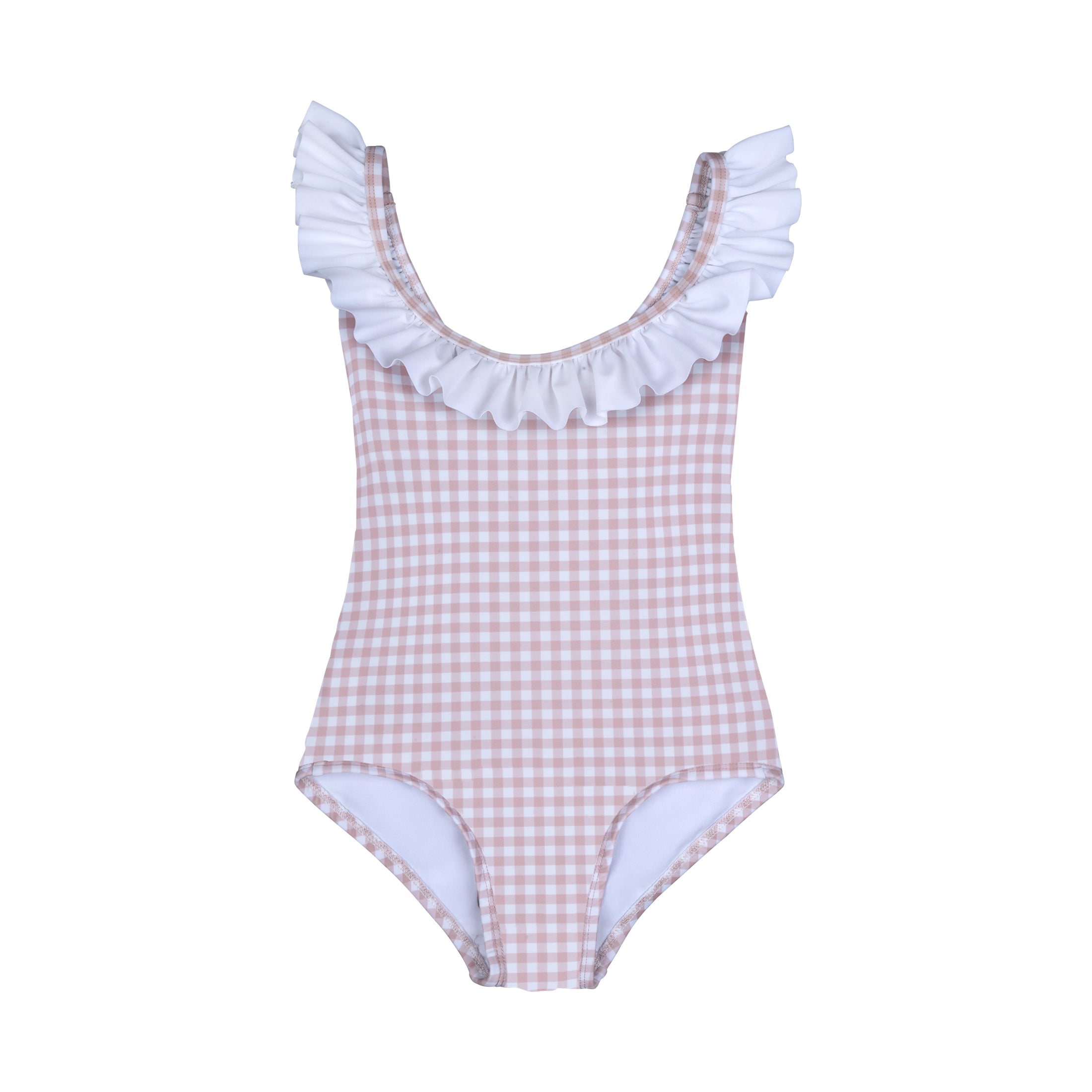 Παιδικό μαγιό Ολόσωμο Nude Gingham Perle D'azur