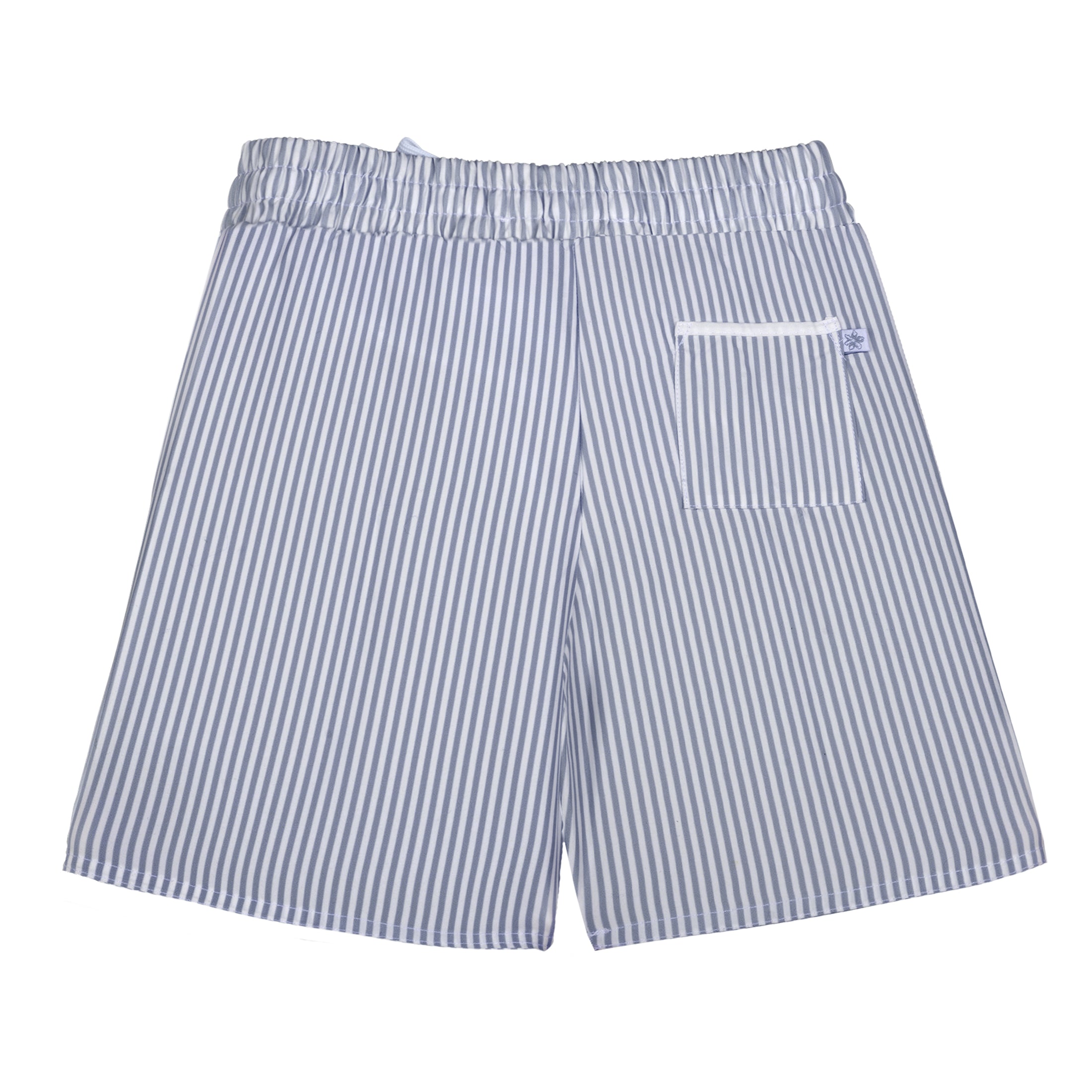 Παιδικό μαγιό shorts με μαύρες ρίγες Perle d'azur