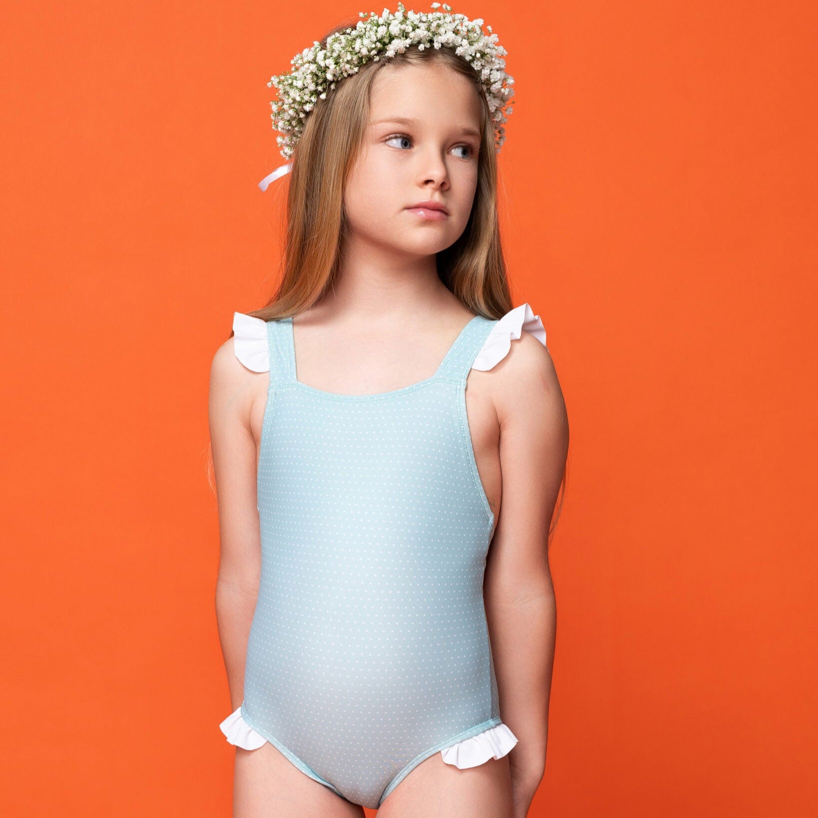 Παιδικό Μαγιό Ολόσωμο Aqua Dots Round Neck Perle D'azur