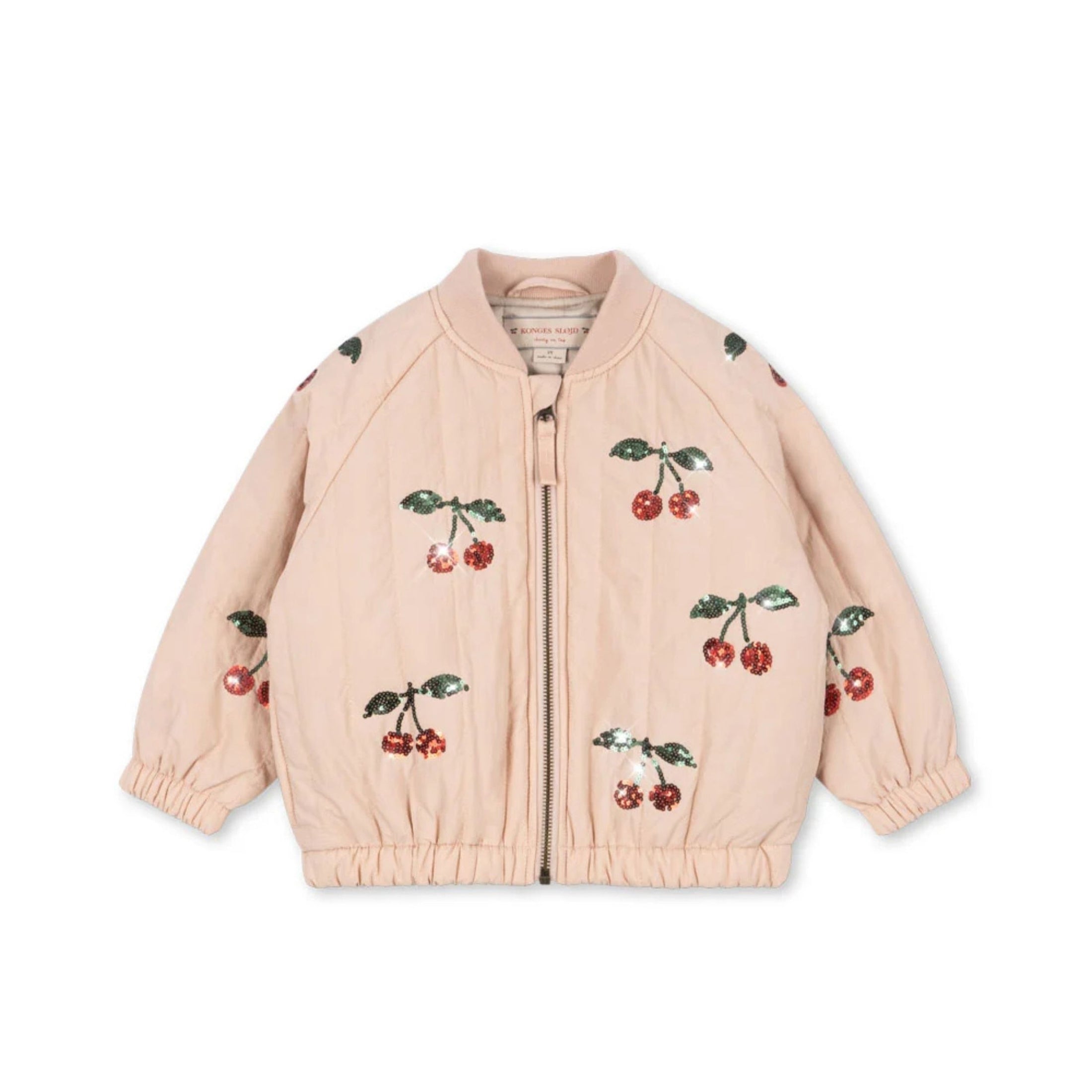 Παιδικό μπουφάν Juno Cameo Rose Cherry με παγιέτες Konges Slojd
