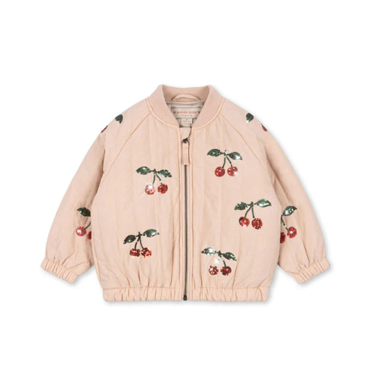 Παιδικό μπουφάν Juno Cameo Rose Cherry με παγιέτες Konges Slojd
