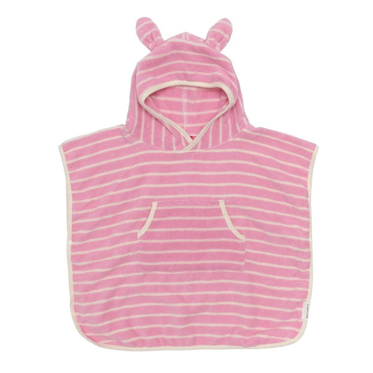 Παιδικό μπουρνούζι με κουκούλα Candy Pink Stripe SunnyLife