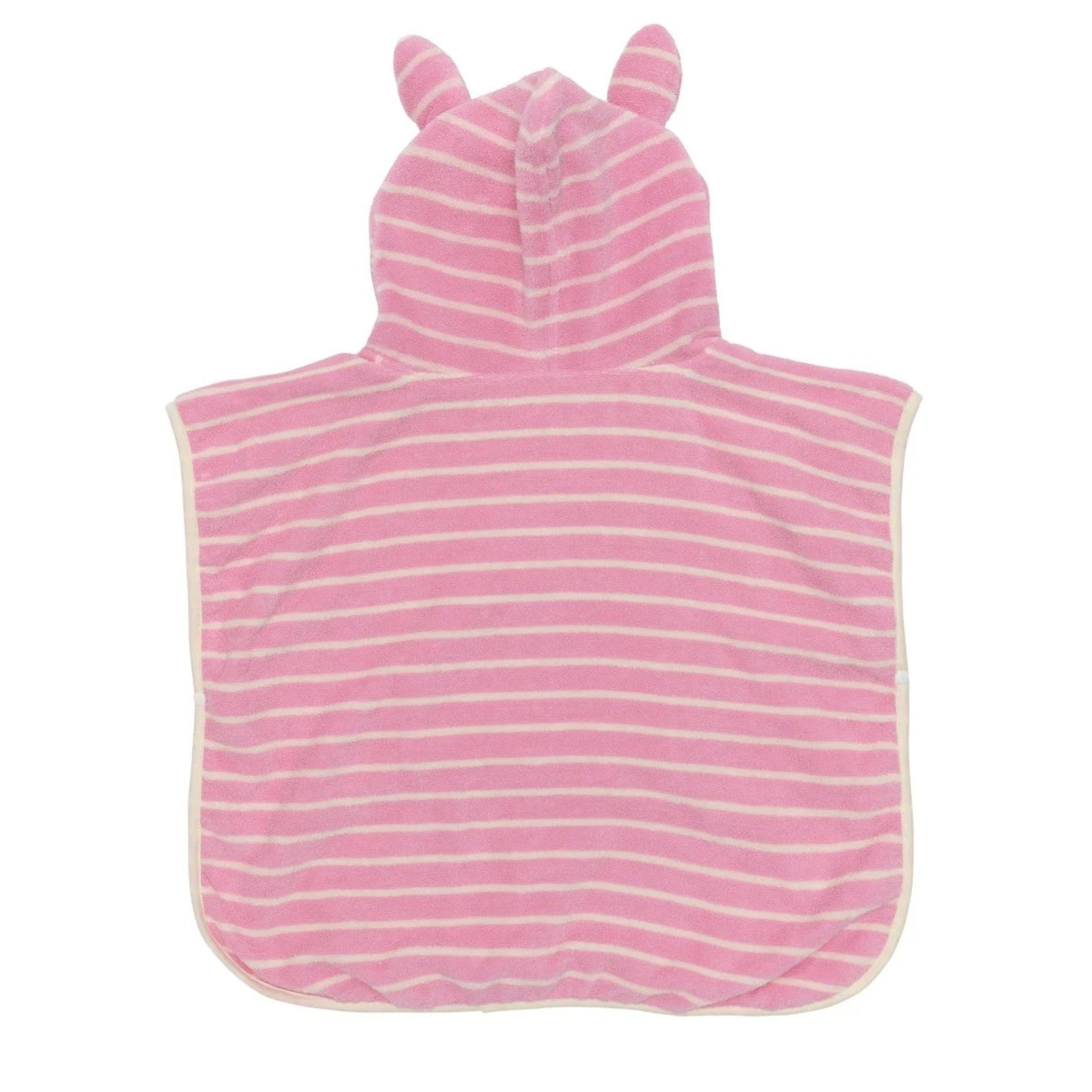 Παιδικό μπουρνούζι με κουκούλα Candy Pink Stripe SunnyLife