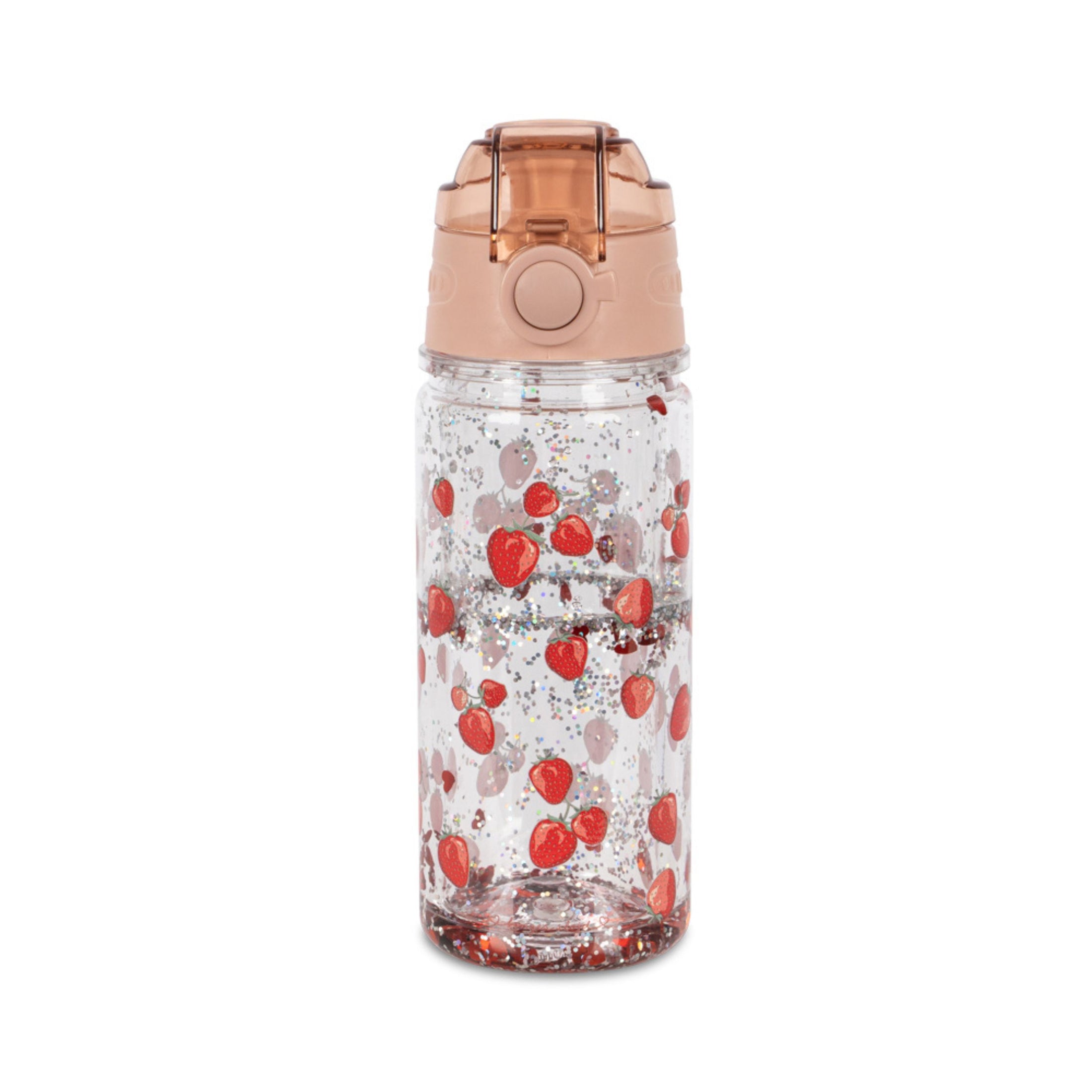 Παιδικό παγούρι Glitter με φράουλες 400ml Konges Slοjd