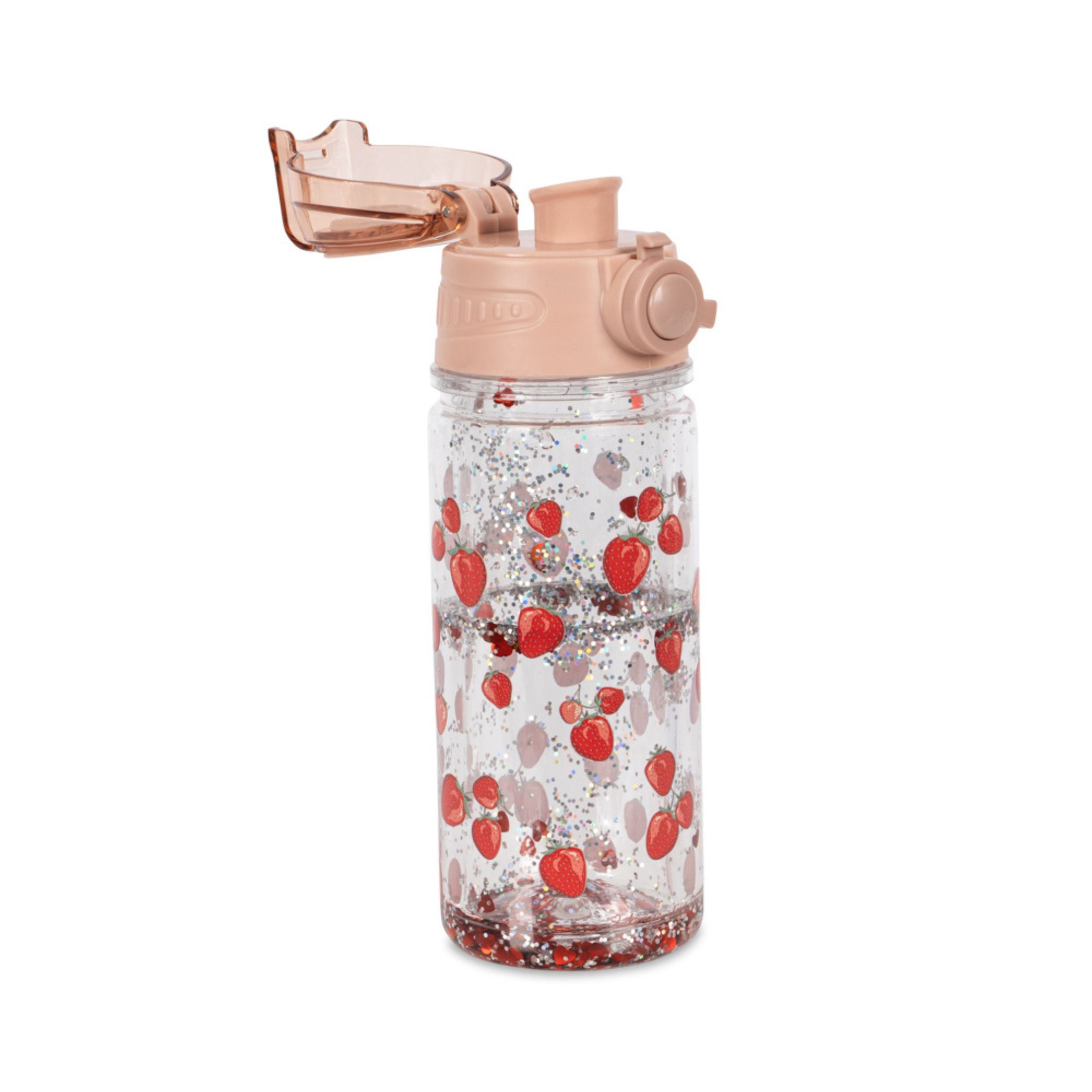 Παιδικό παγούρι Glitter με φράουλες 400ml Konges Slοjd
