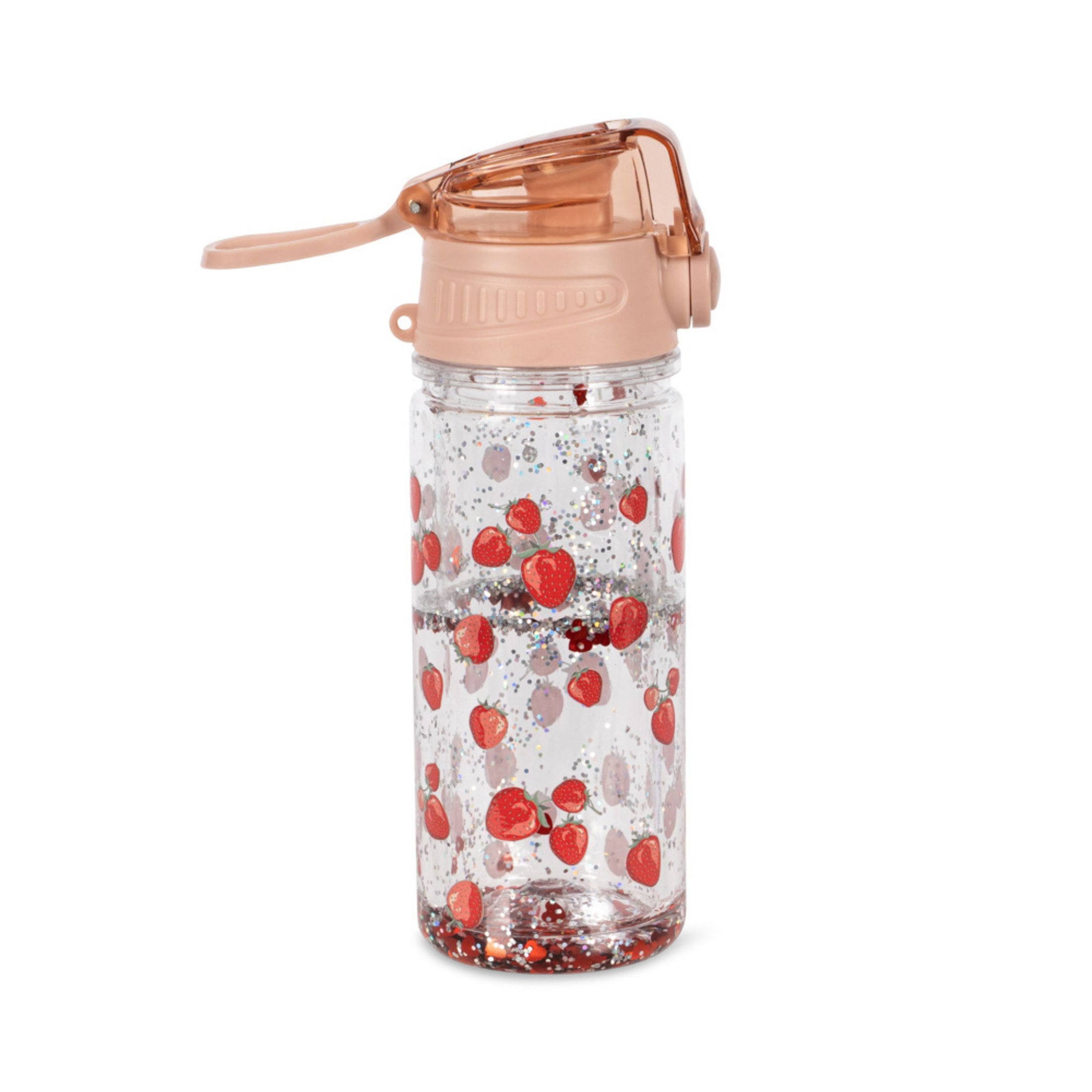 Παιδικό παγούρι Glitter με φράουλες 400ml Konges Slοjd
