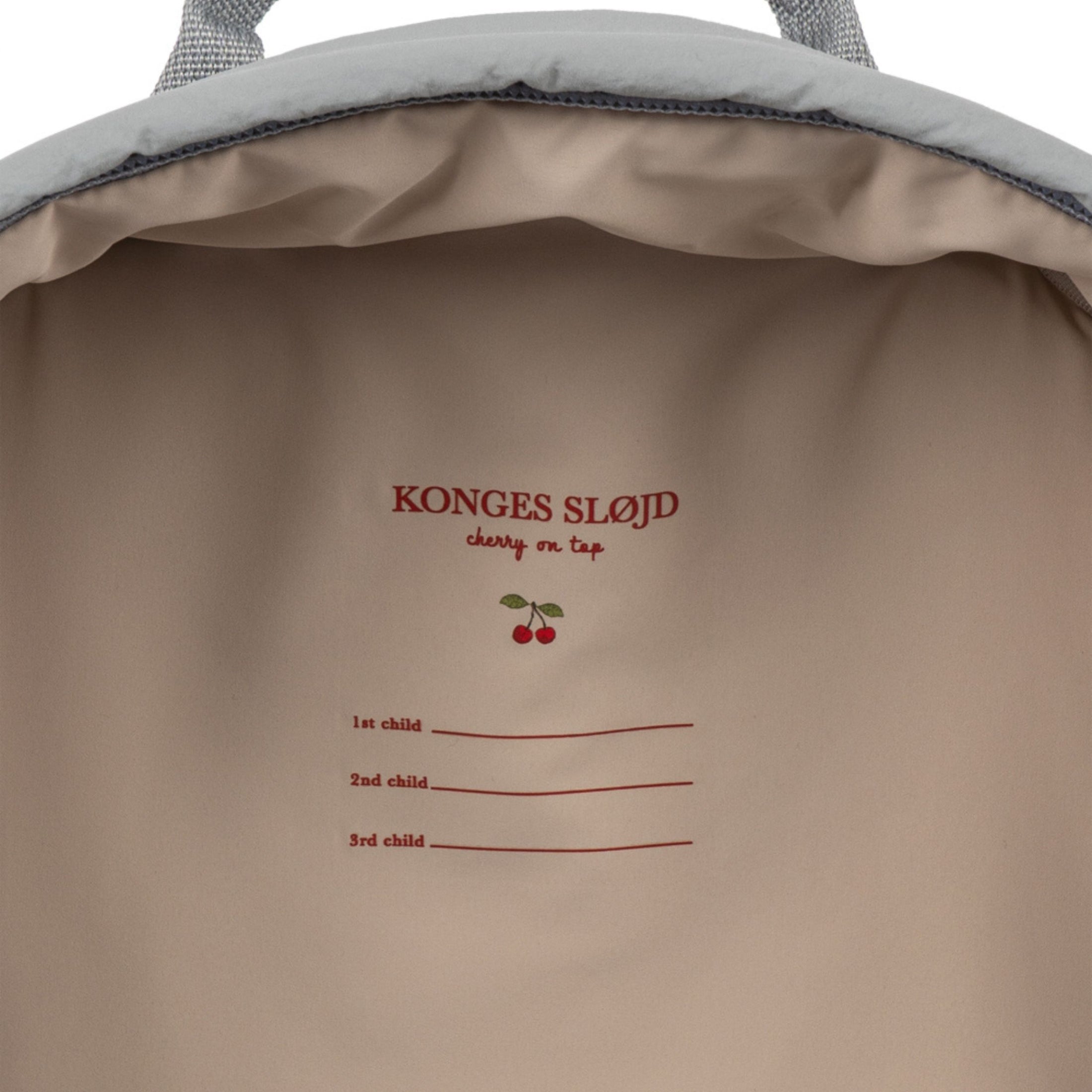 Παιδικό σακίδιο πλάτης Juno Sleet απαλό γκρι Konges Slojd