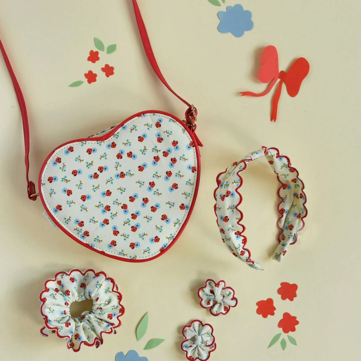 Παιδικό scrunchie φλοράλ Martha Ditsy Rockahula