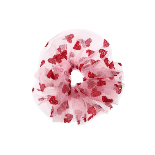 Παιδικό scrunchie Καρδιές με τούλι Rockahula