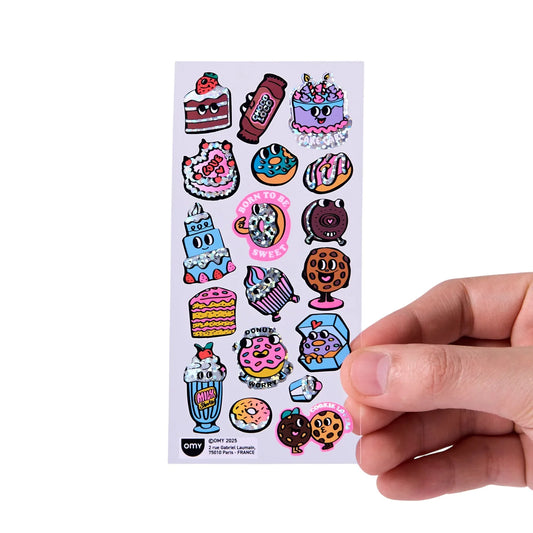 Παιδικό σετ αυτοκόλλητα ντόνατς Omy
