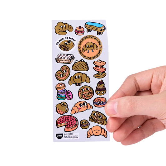 Παιδικό σετ αυτοκόλλητα κρουασάν Omy