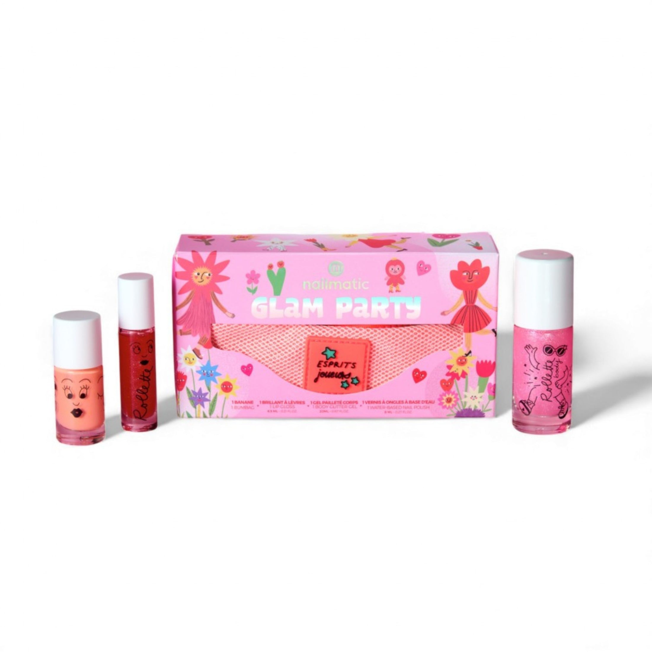 Παιδικό σετ δώρου με τσαντάκι μπανάνα Glam Party Nailmatic
