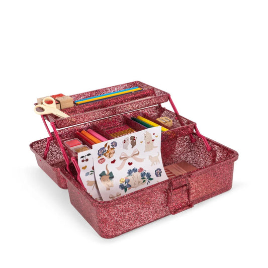 Παιδικό σετ καλλιτεχνικών Creative Art Caddy Glitter Rose Konges Slojd