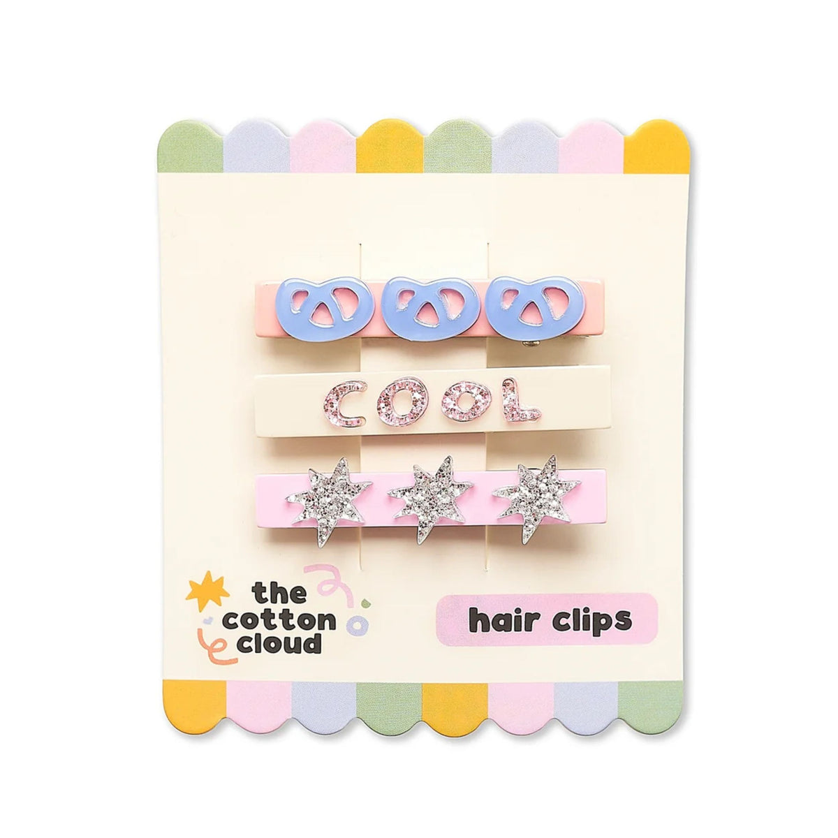 Παιδικό σετ κλιπ μαλλιών Cool The Cotton Cloud