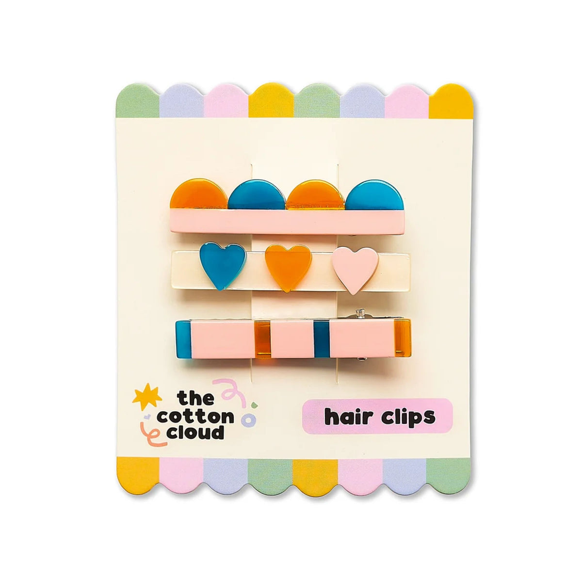 Παιδικό σετ κλιπ μαλλιών Retro The Cotton Cloud
