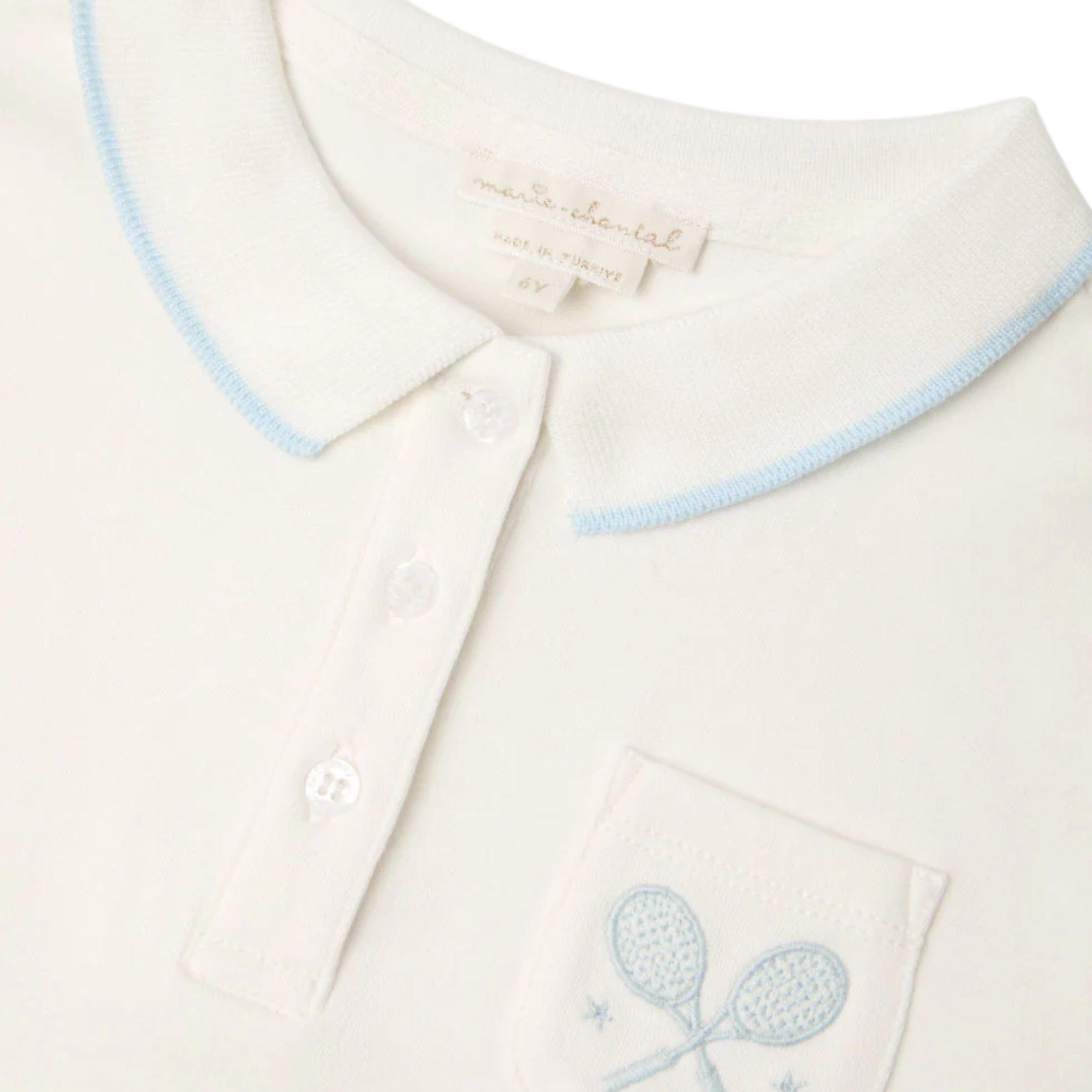 Παιδικό σετ polo milky white mc blue Charlie Tennis Marie-Chantal