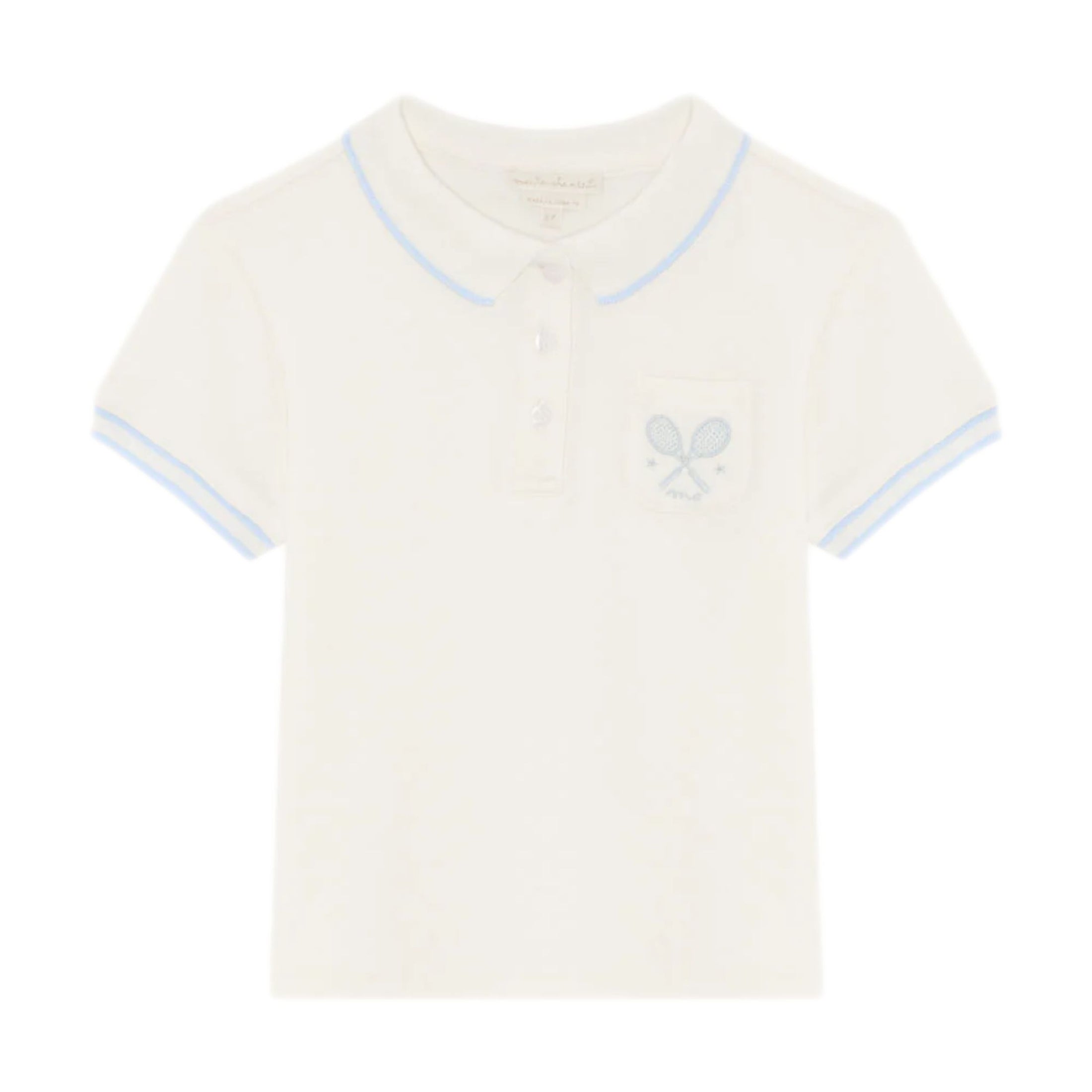 Παιδικό σετ polo milky white mc blue Charlie Tennis Marie-Chantal