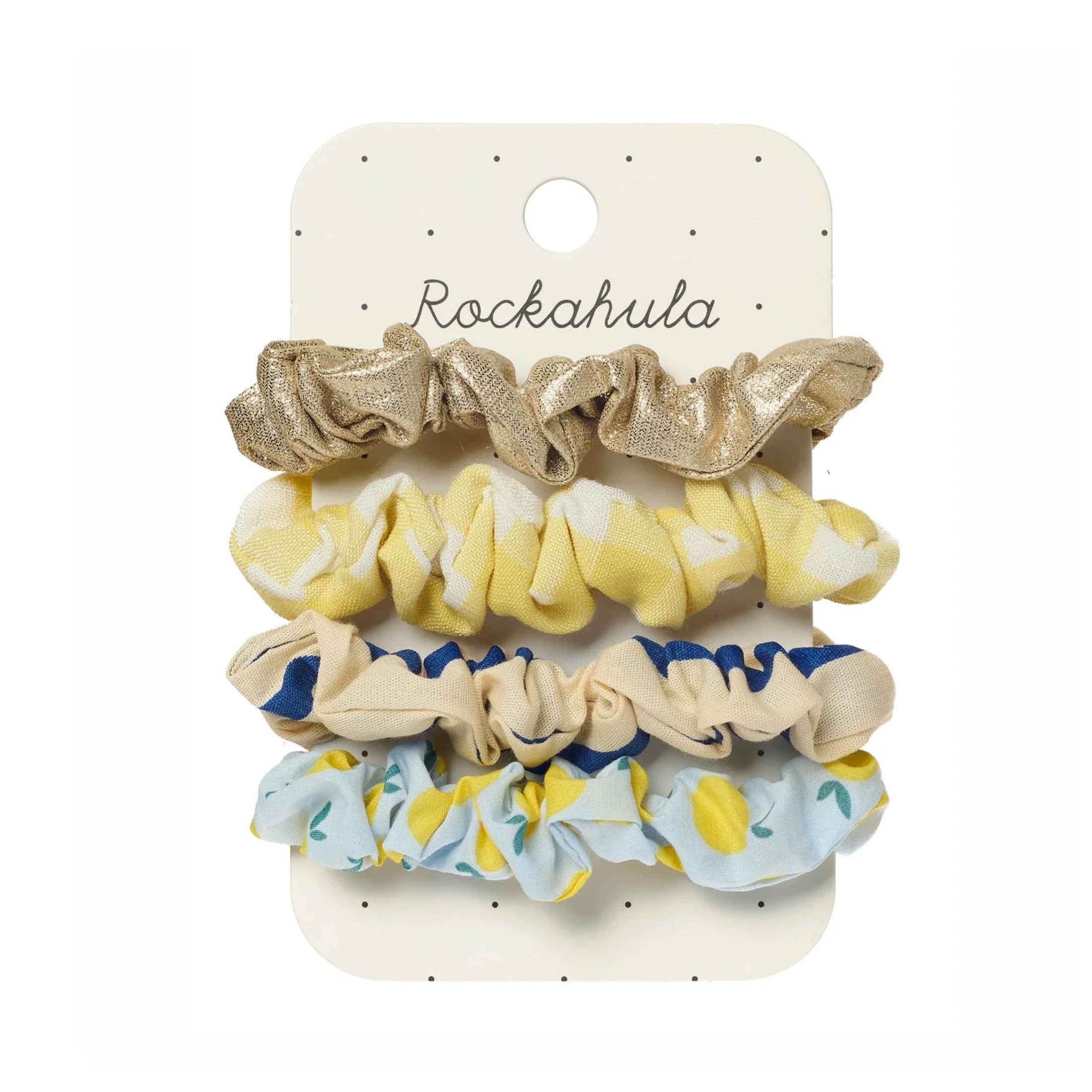 Παιδικό σετ scrunchie μαλλιών σταγόνες Λεμονιού Rockahula