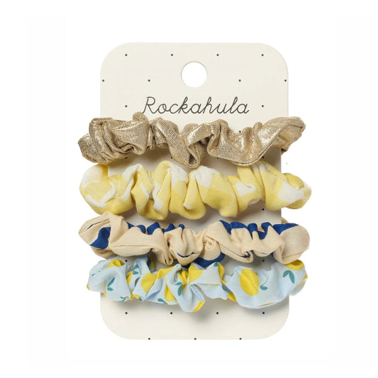 Παιδικό σετ scrunchie μαλλιών σταγόνες Λεμονιού Rockahula