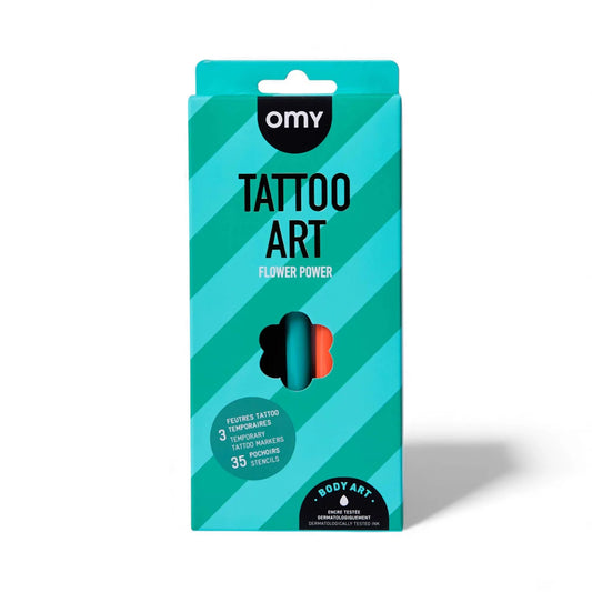 Παιδικό σετ ζωγραφικής δέρματος Flower Power Omy