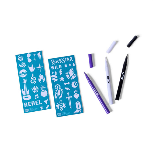 Παιδικό σετ ζωγραφικής δέρματος rock club Omy