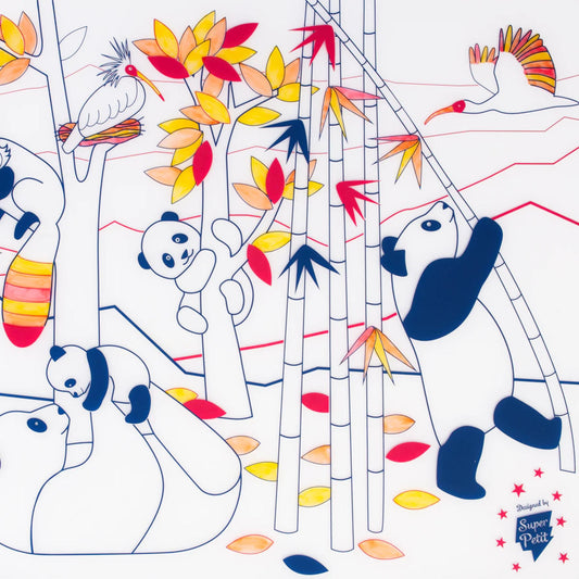 Παιδικό σουπλά σιλικόνης για ζωγραφική Panda Wildlife Super Petit