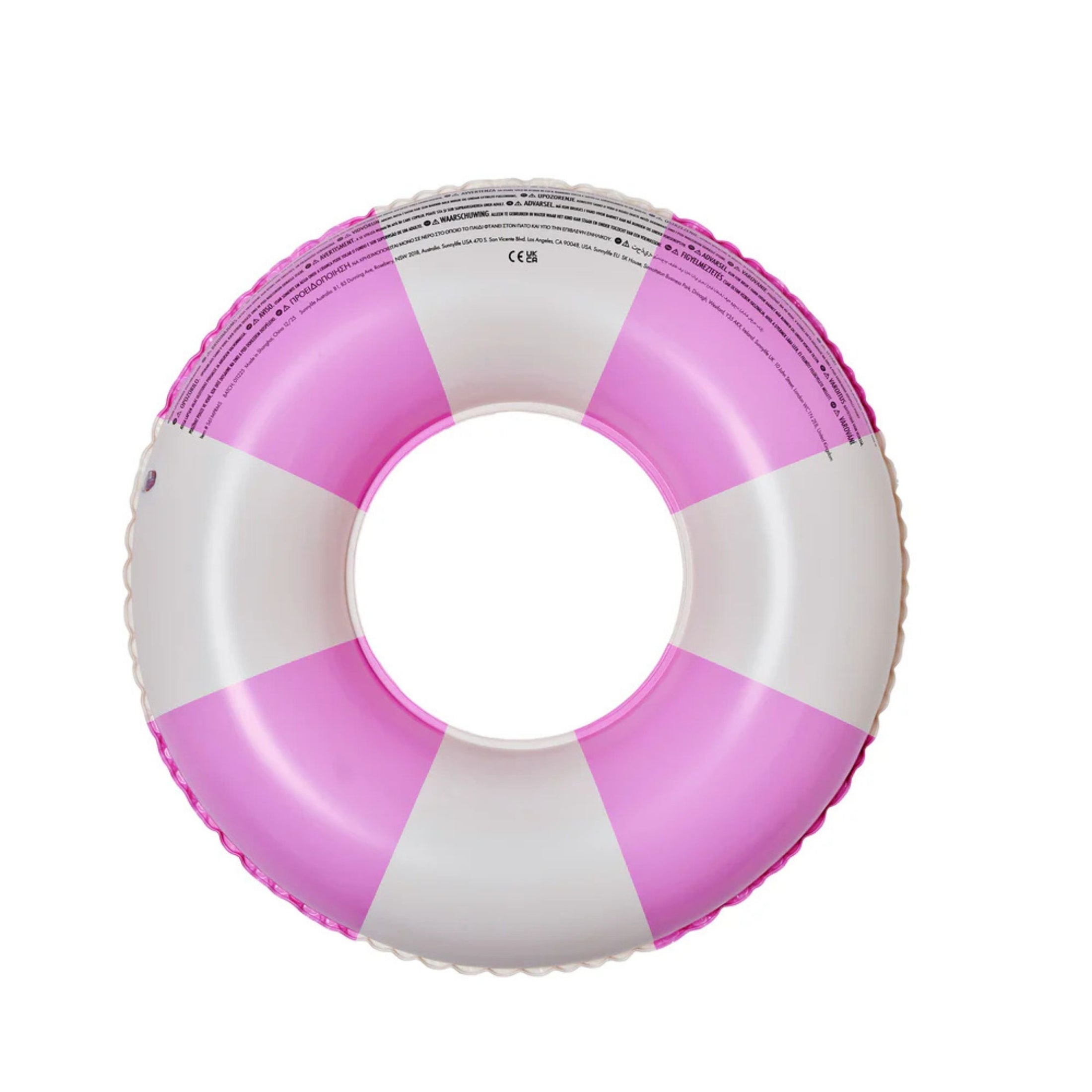 Παιδικό σωσίβιο κουλούρα mini Party Magenta Stripe SunnyLife