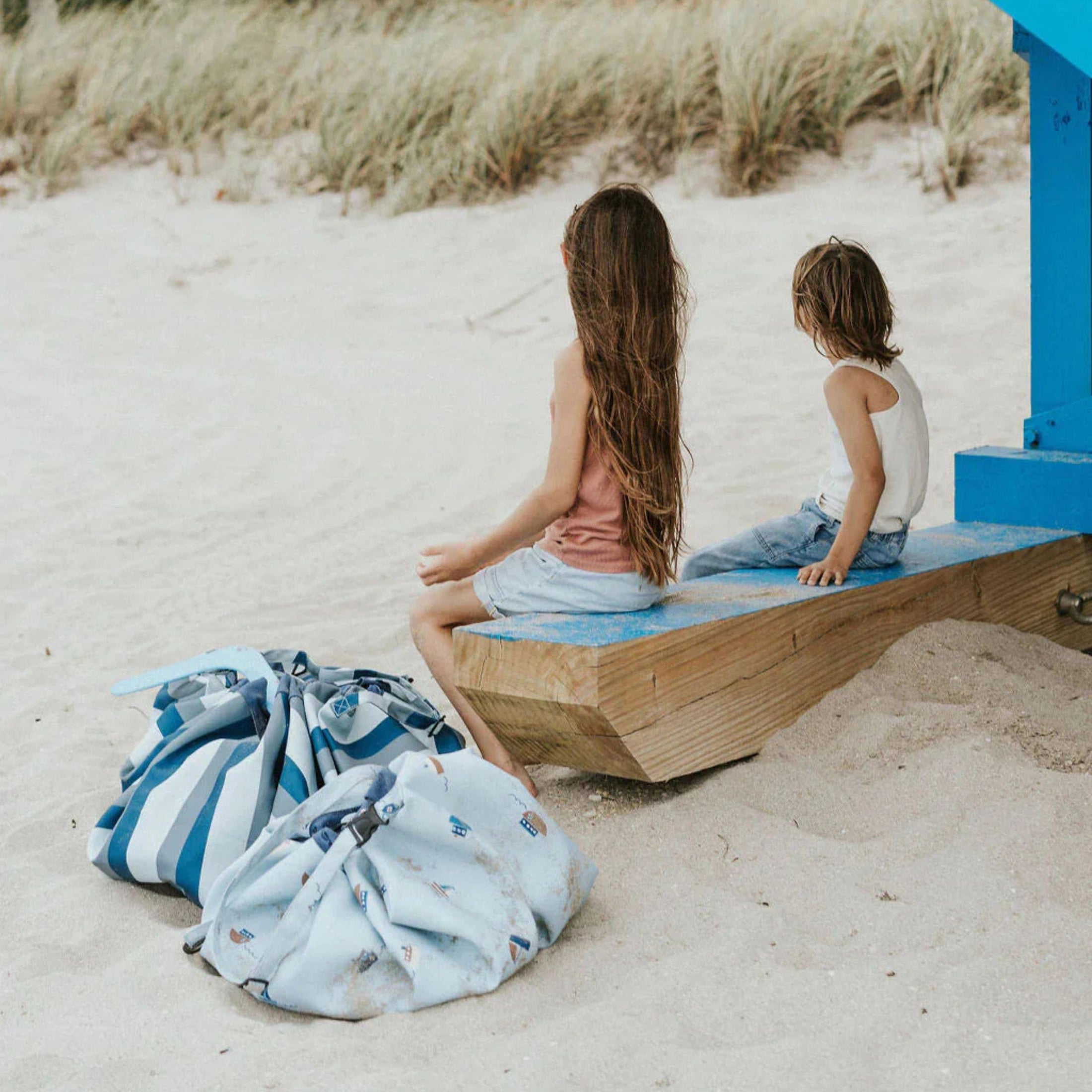 Χαλάκι παιχνιδιού τσάντα Outdoor Blue Green Play & Go