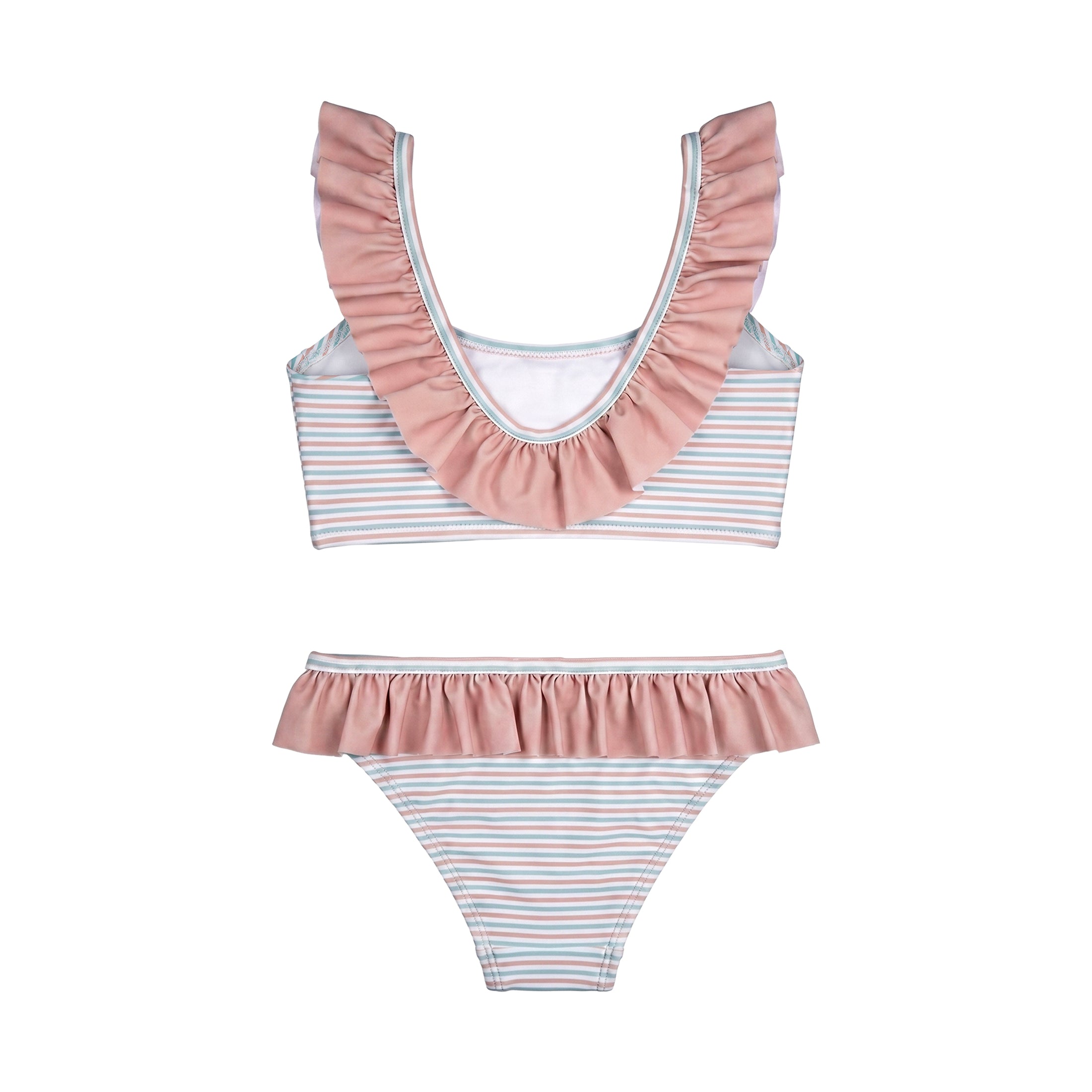 Παιδικό μαγιό μπικίνι Aqua Sand Ruffles Perle D'azur