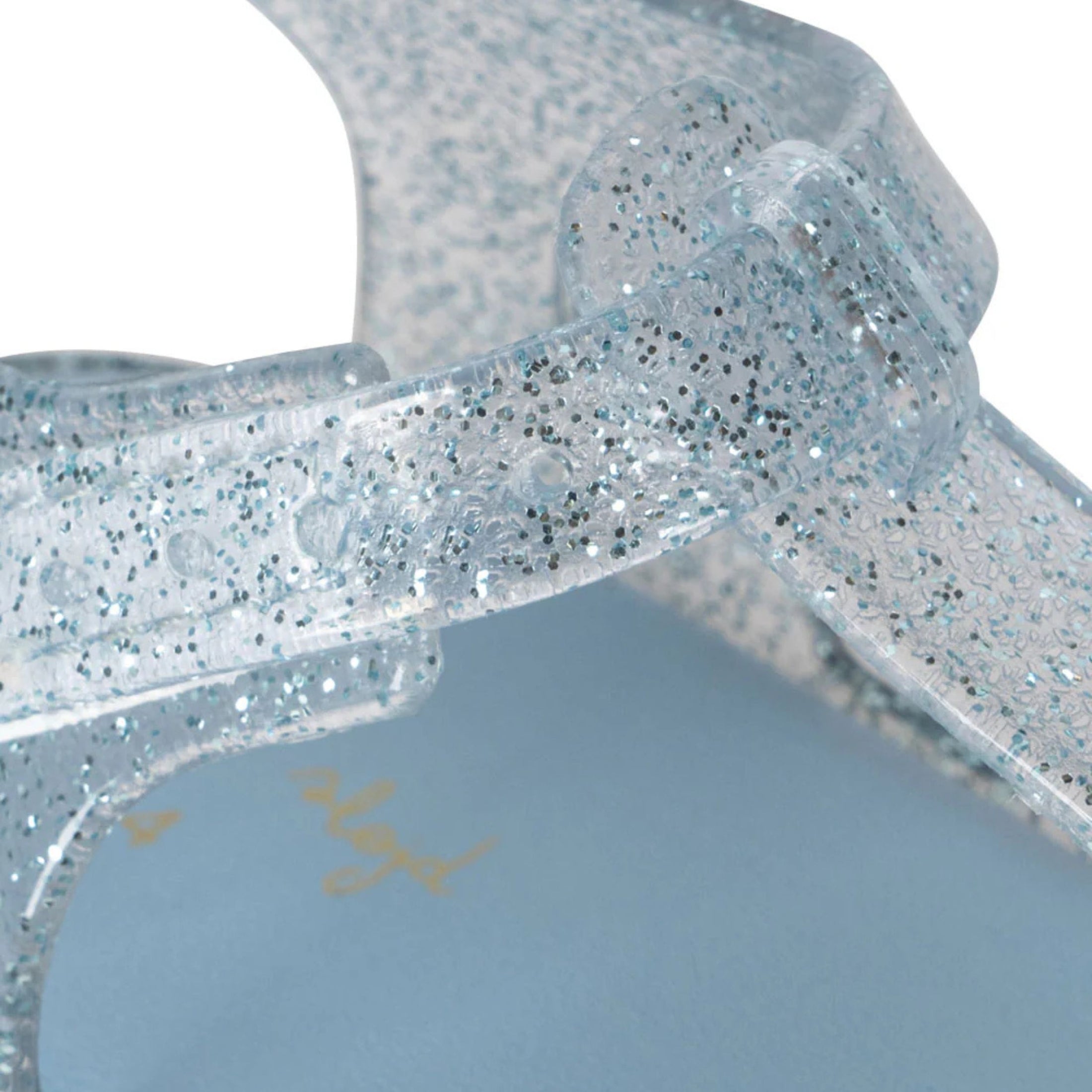 Παιδικά παπούτσια θαλάσσης γαλάζια glitter κερασάκια Konges Slojd