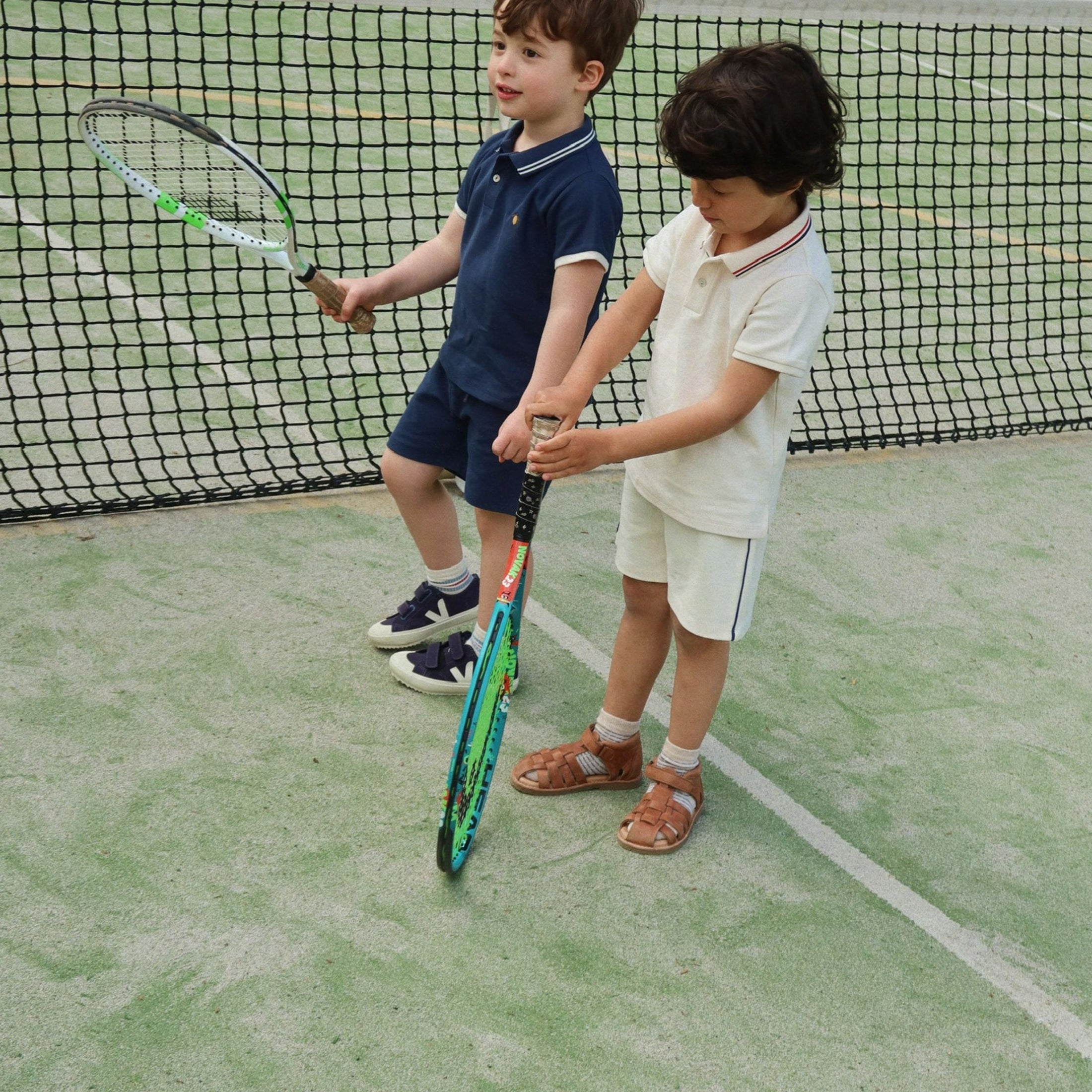 Παιδικό μπλουζάκι πόλο μπλε με λεμονάκι Florian