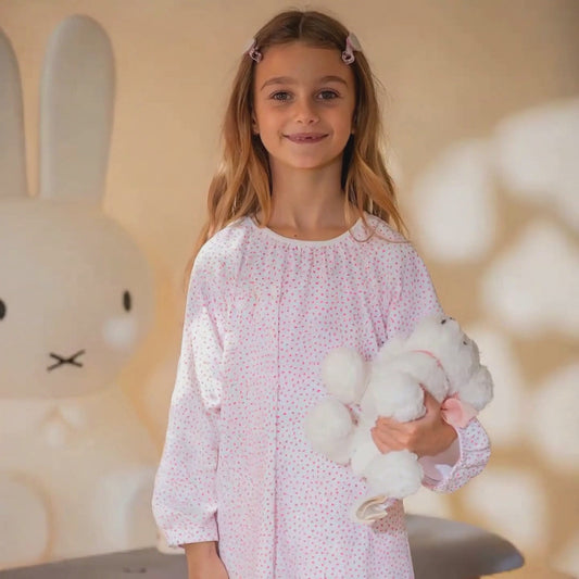 Παιδικό νυχτικό μικρές Ροζ Καρδιές