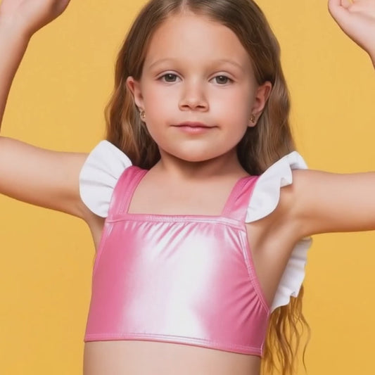 Παιδικό Μπουστάκι Ρόζ Satinato