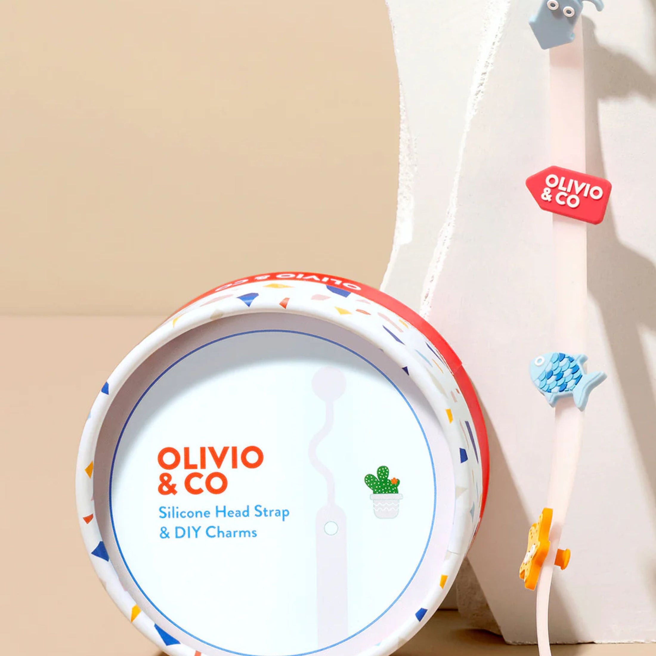 Σετ αξεσουάρ για παιδικά γυαλιά ηλίου ροζ Olivio & Co